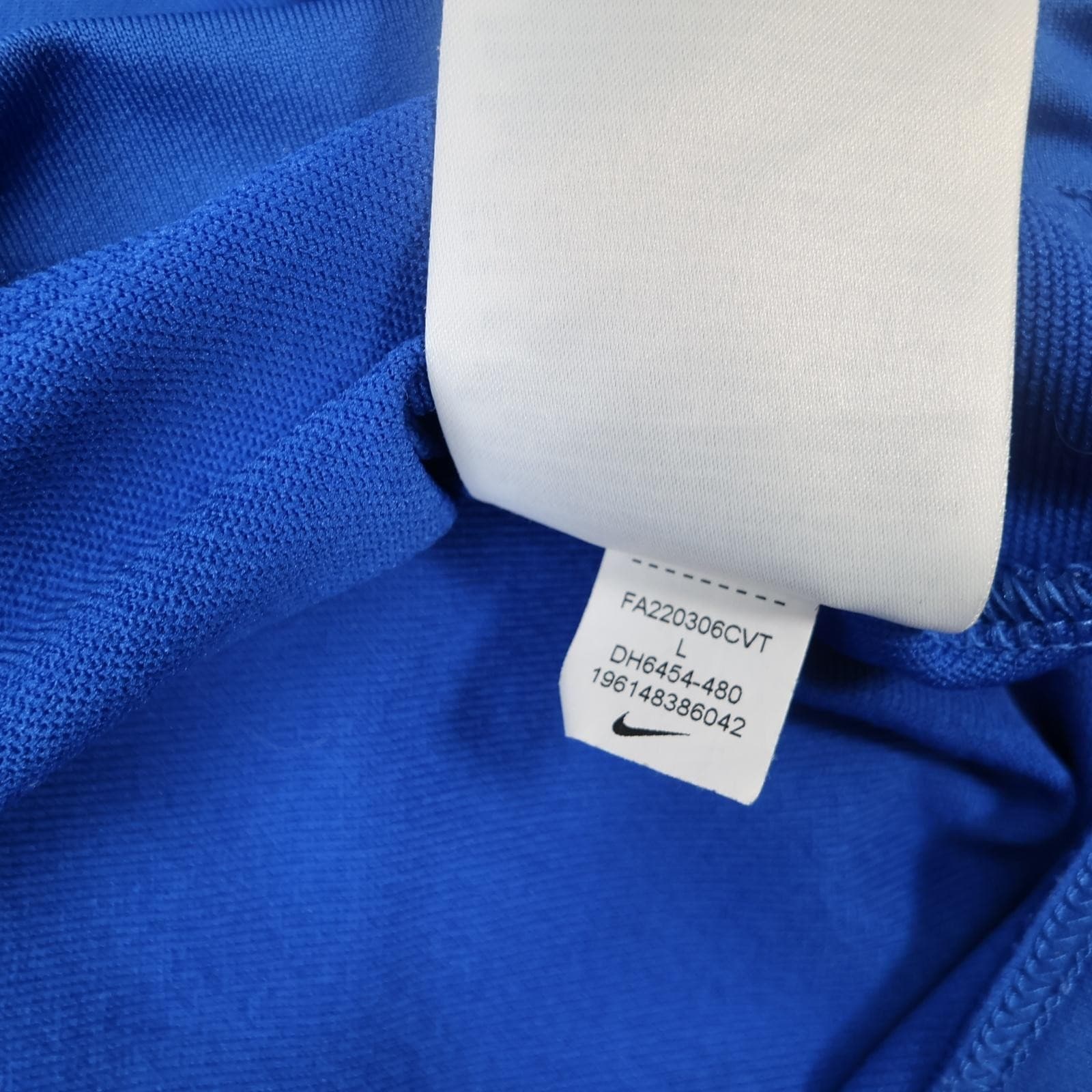 England Training Drill Top Mens Large Blue Football Nike Dri Fit 2022 2023 1/4 photo 7