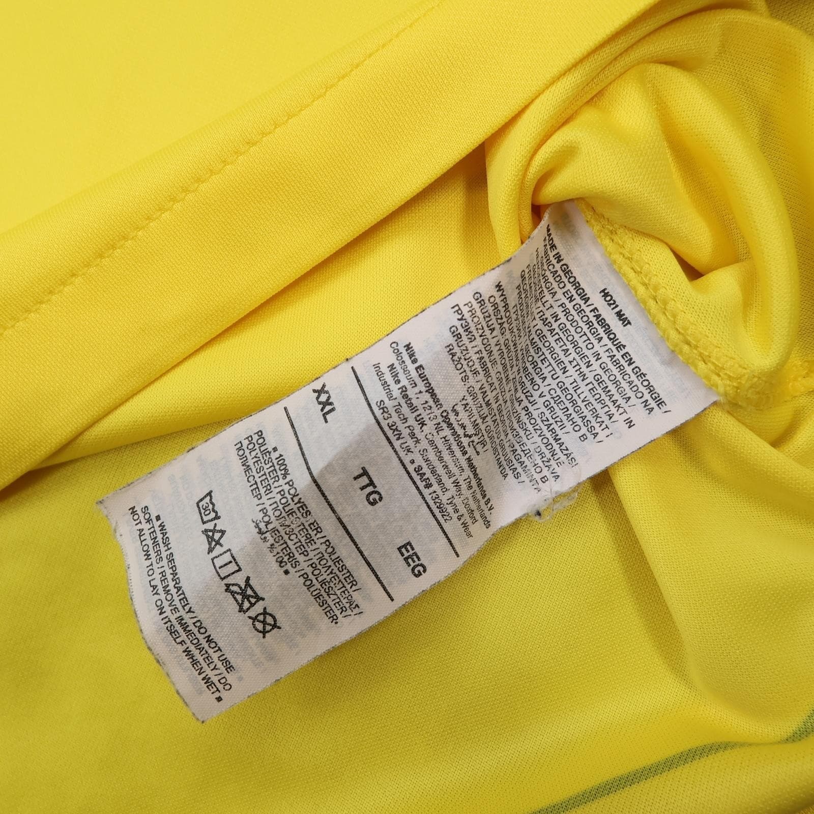 Chelsea Away Shirt Mens XXL Yellow 2021 2022 EPL Football Nike Three 3 Jersey photo 10