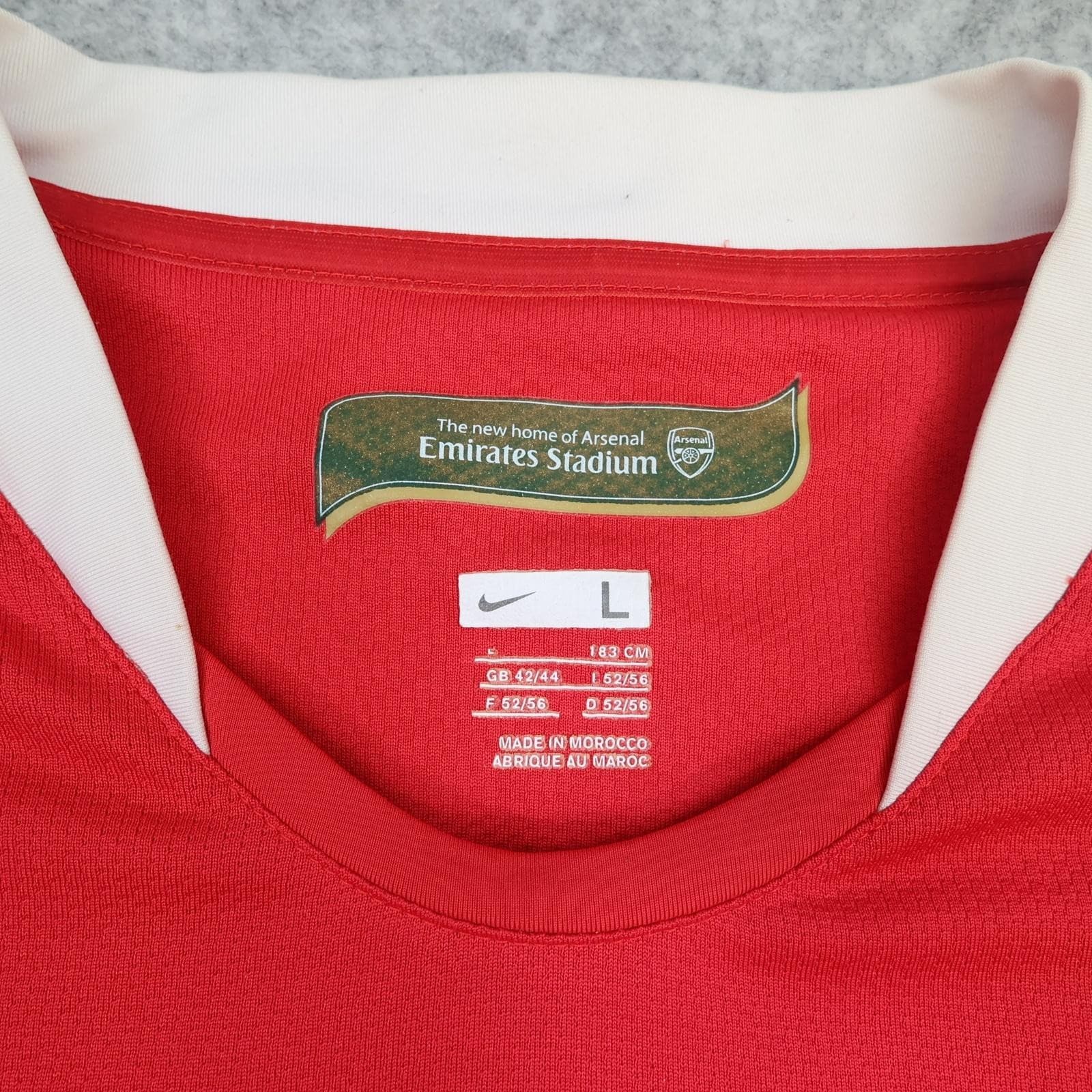 Arsenal Shirt Mens Large Red Home Long Sleeve 2006 2008 Football Nike Sagna 3 photo 7