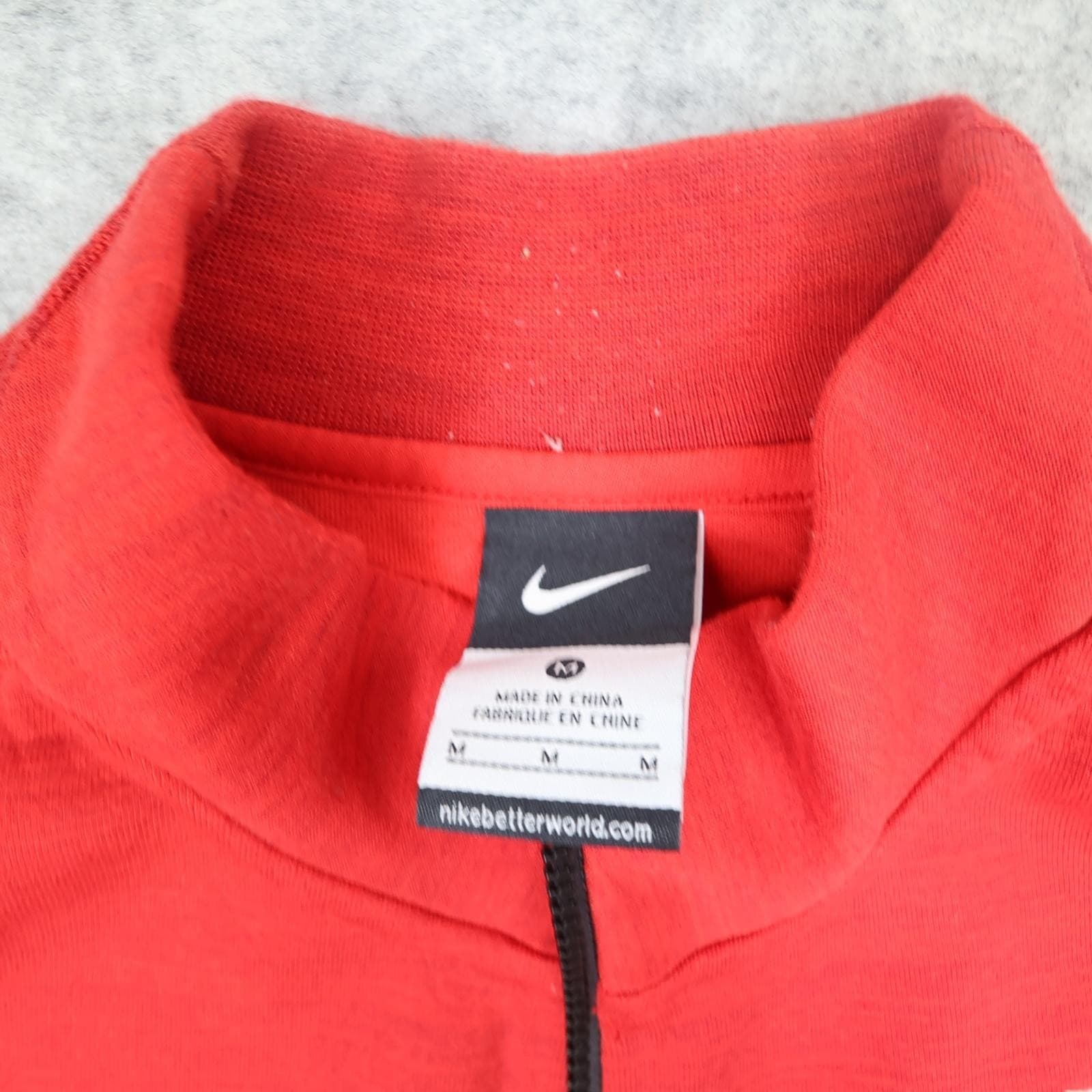 England Jacket Mens Medium Red 2014 2015 Nike Track Top Training Full Zip photo 5
