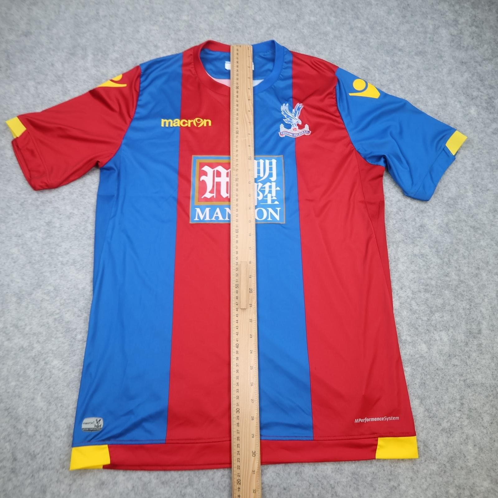 Crystal Palace Shirt Mens XL Multi Home 2015 2016 Football Macron Mansion Jersey photo 13