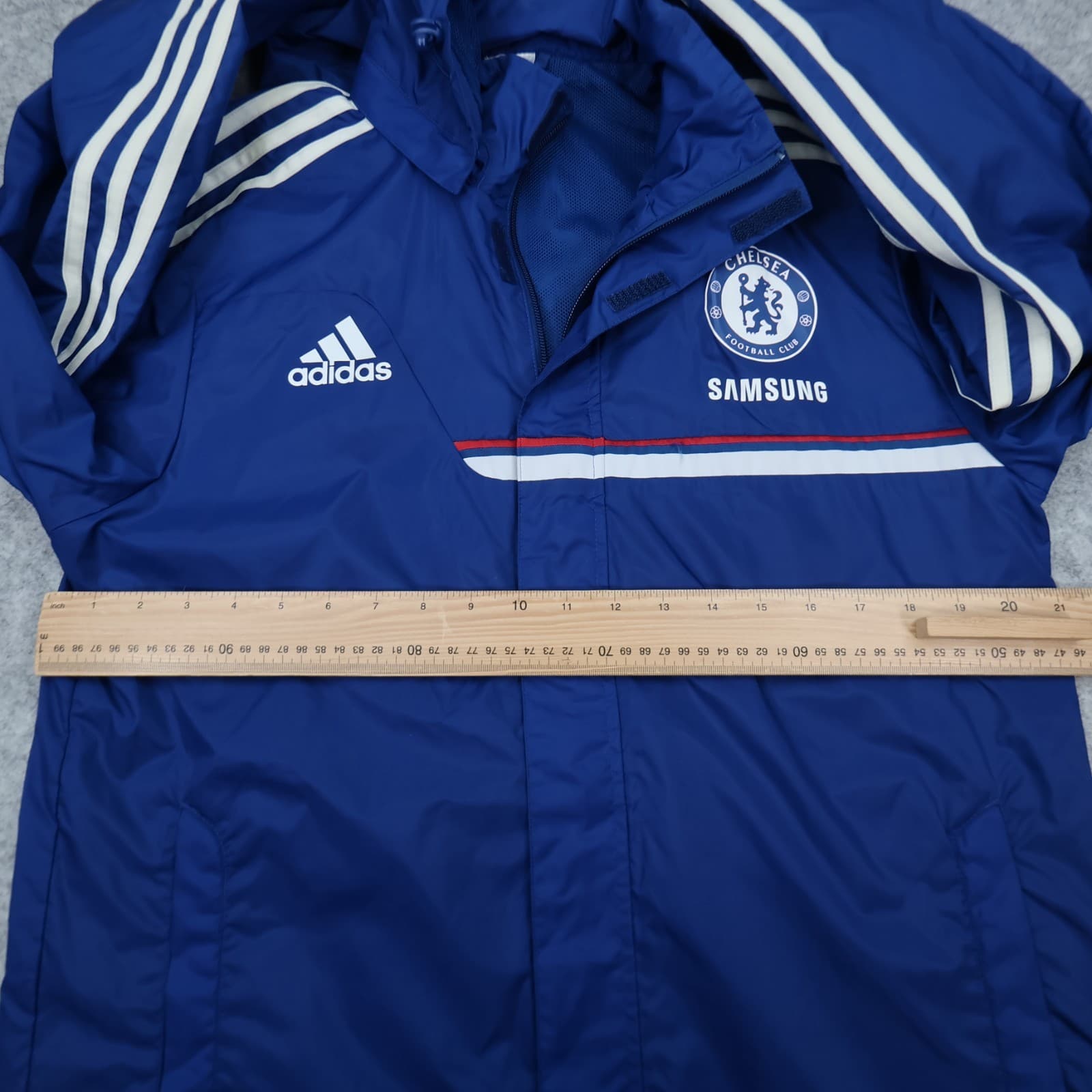 Chelsea Football Jacket Medium Blue Training Windreaker Adidas 2012 13 Full Zip photo 8