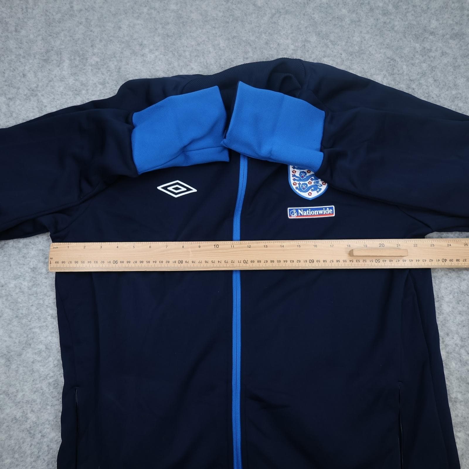England Jacket Mens 2XL Navy Blue 2009 2010 Umbro Jacket Track Top Training photo 9