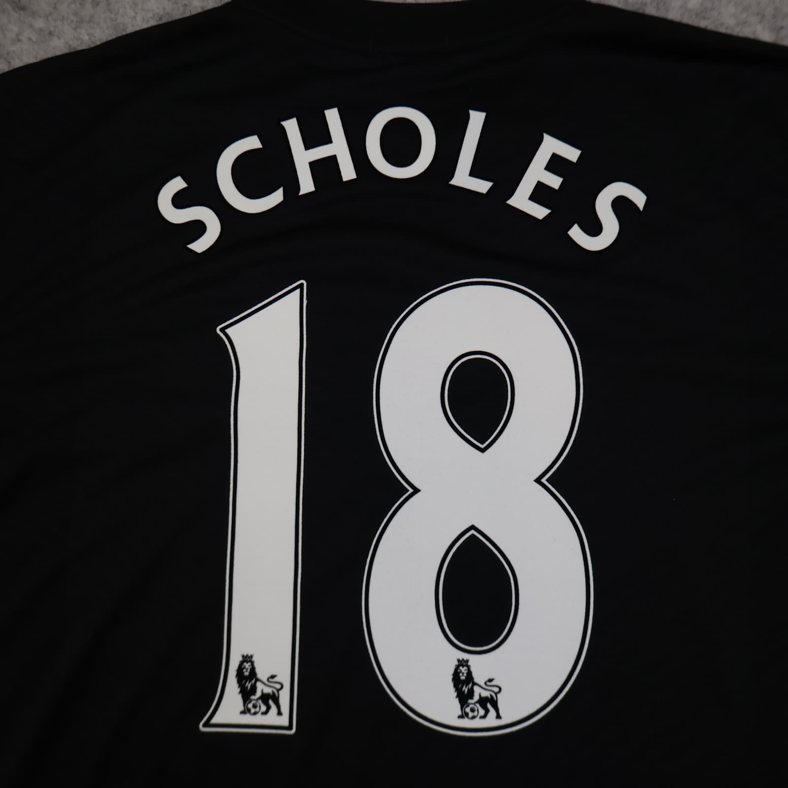 Manchester United Shirt 2XL Black Away Kit 2009 2010 Nike Jersey Paul Scholes photo 15