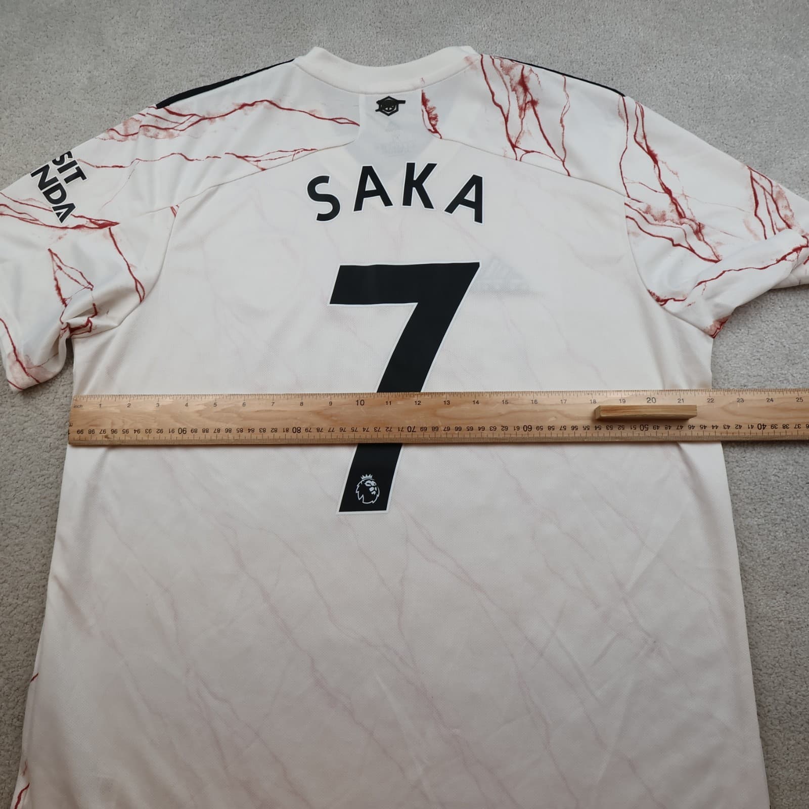 Arsenal Shirt Extra Large White Away Kit 2021 2022 Adidas Jersey Soccer Saka 7 photo 9