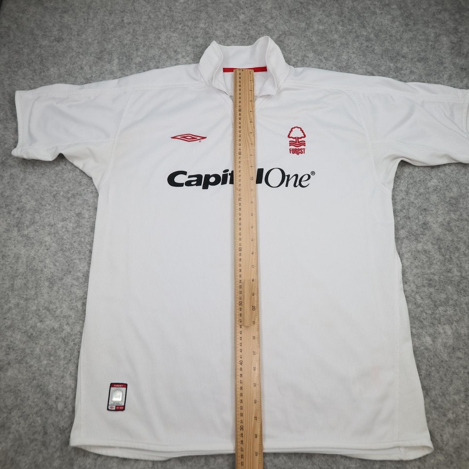 Vintage Nottingham Forest Shirt Mens XL White Away 2004 2005 Umbro Capital One photo 13