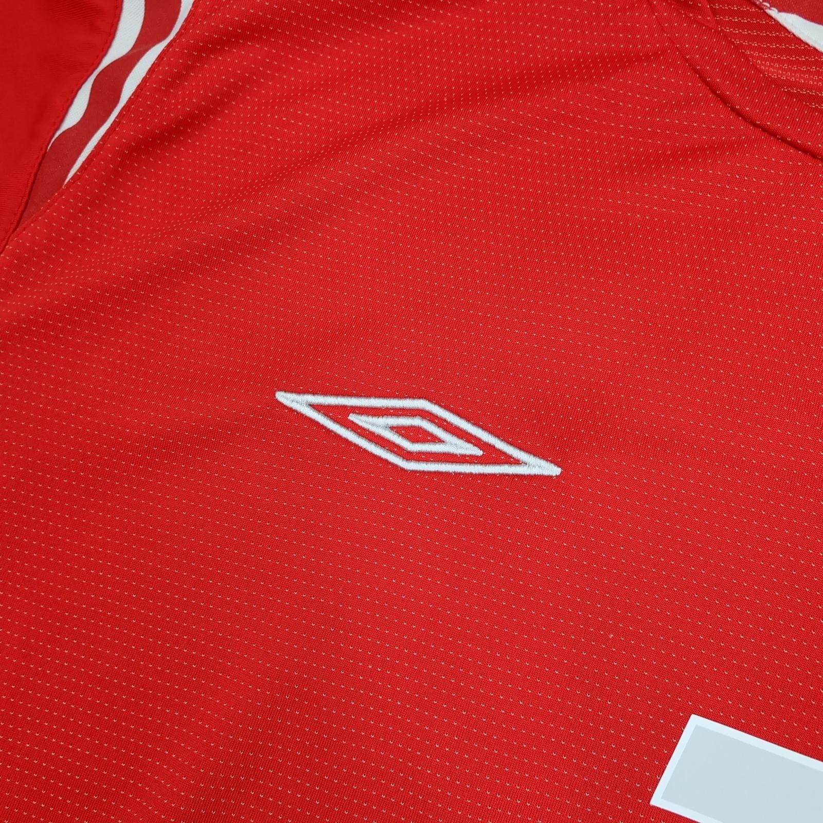 Vintage England Away Shirt Mens 2XL Red 2004 2006 Soccer Jersey Umbro Beckham photo 8