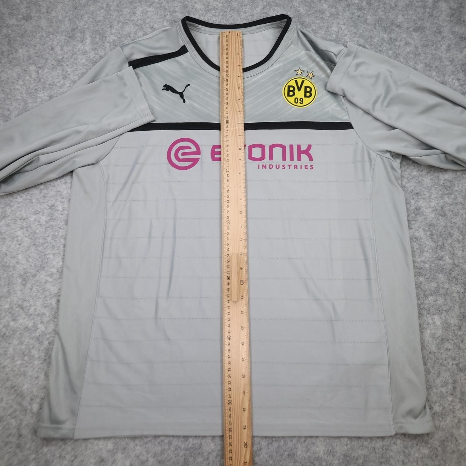 Borussia Dortmund Shirt Mens XL Grey Training Bundesliga 2012 2013 Puma Evonik photo 10