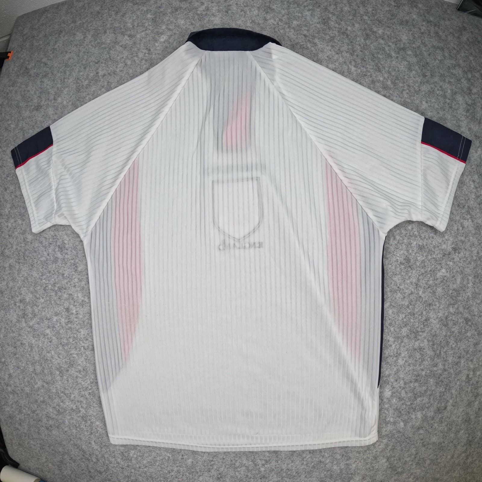 Vintage England Football Shirt Large White Home Umbro 1997 1999 Soccer Jersey photo 2