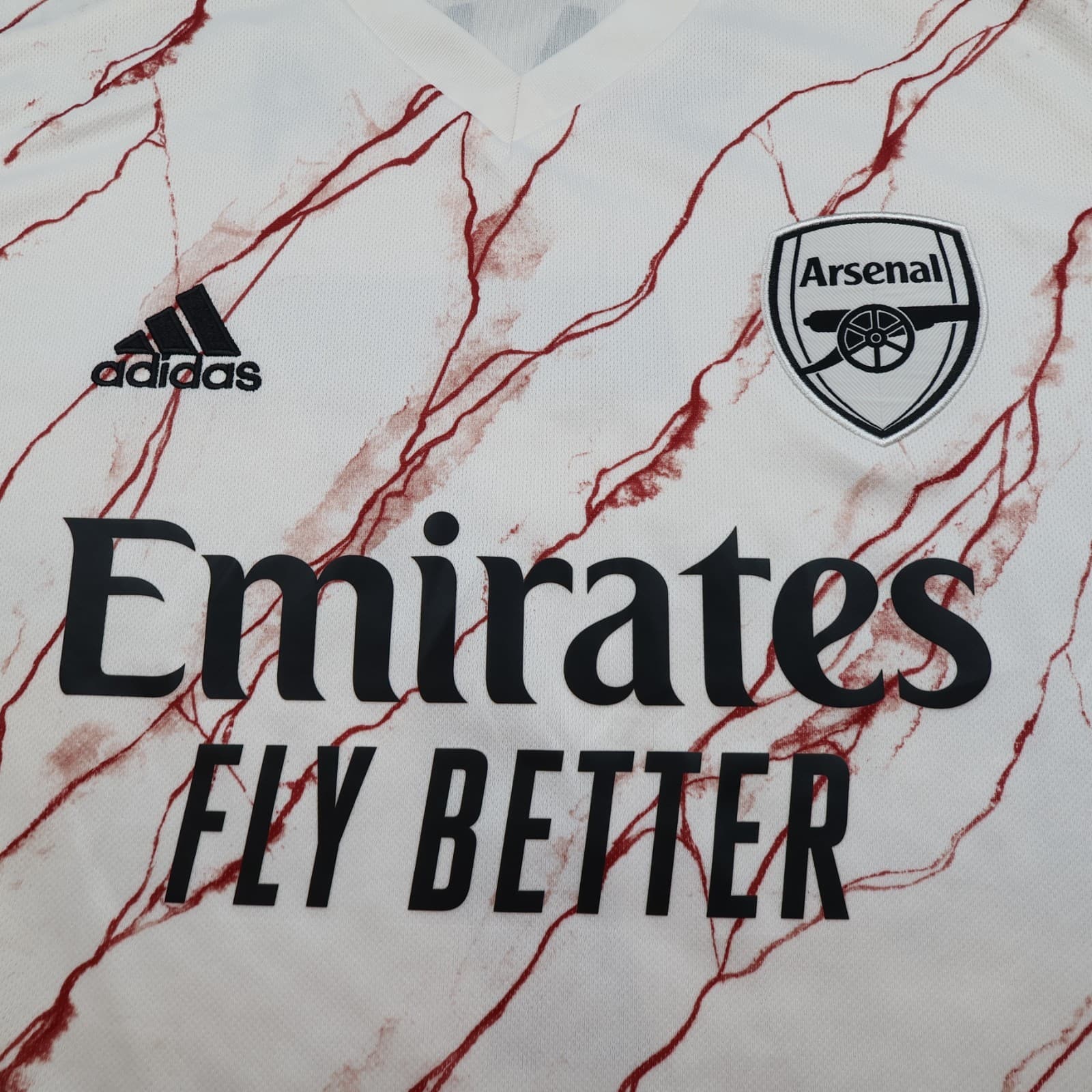 Arsenal Shirt Extra Large White Away Kit 2021 2022 Adidas Jersey Soccer Saka 7 photo 3