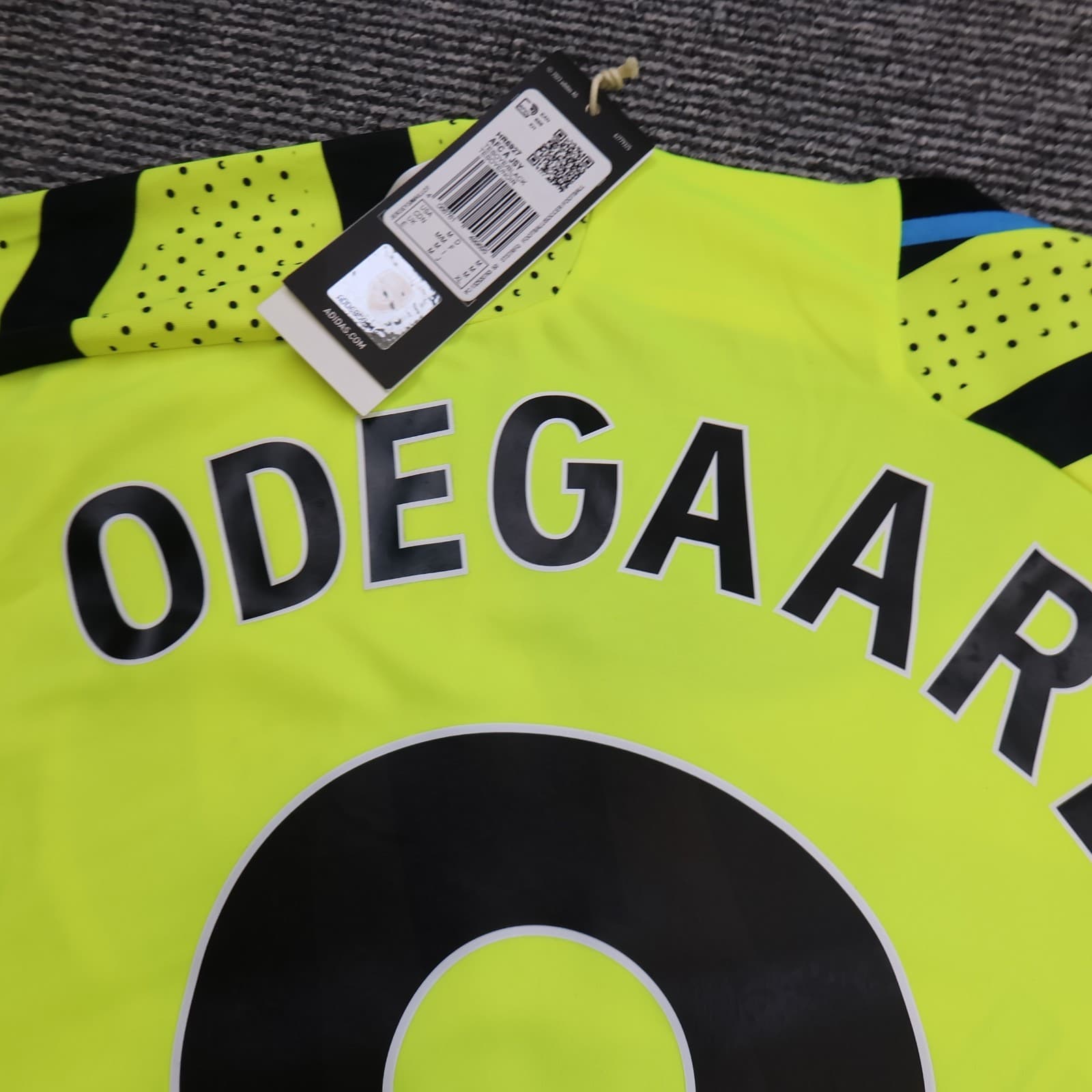 Arsenal Shirt Medium Yellow Away Kit 2023 2024 Adidas Jersey Martin Odegaard 8 photo 10