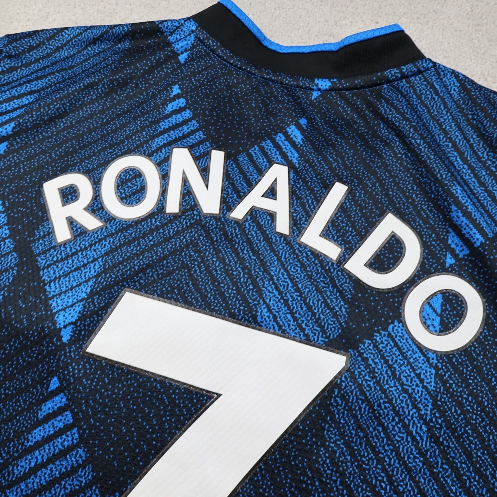 Manchester United Shirt Large Blue Third Kit 2021 2022 Adidas Jersey Ronaldo 7 photo 5