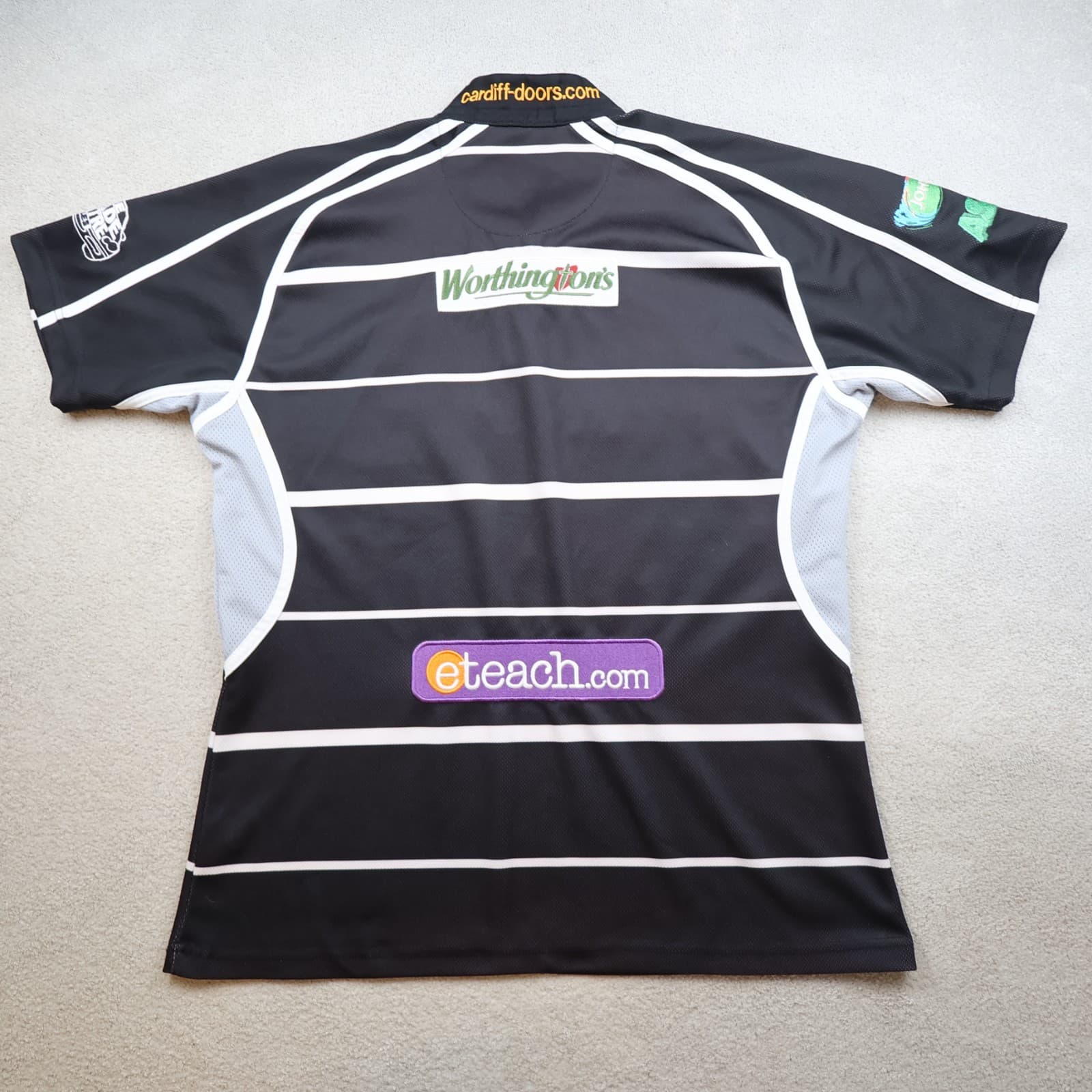 Ospreys Rugby Shirt Extra Large Black Away Jersey 2006 2007 Kooga Jersey 46" photo 2
