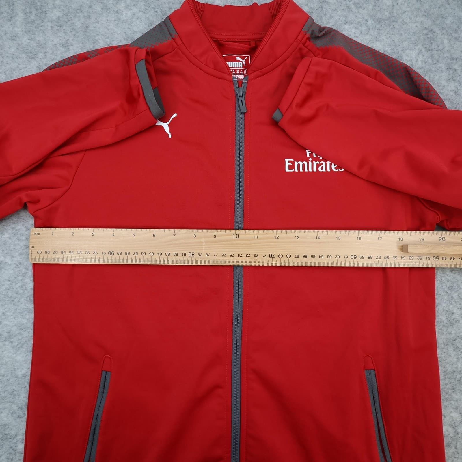 Arsenal Jacket Womens Size 14 Red EPL 2017 2018 Puma Full Zip Training photo 7