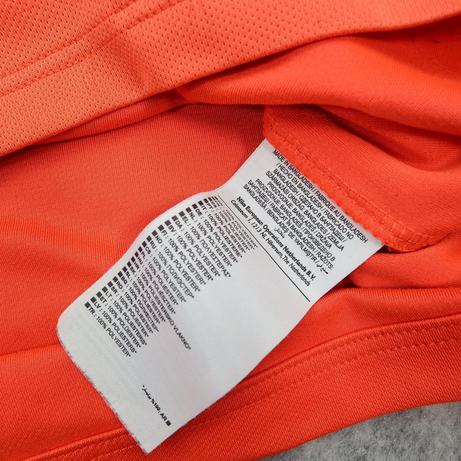 Barcelona Shirt Mens 2XL Orange Away 2014 2015 Football Nike Qatar Airways photo 11