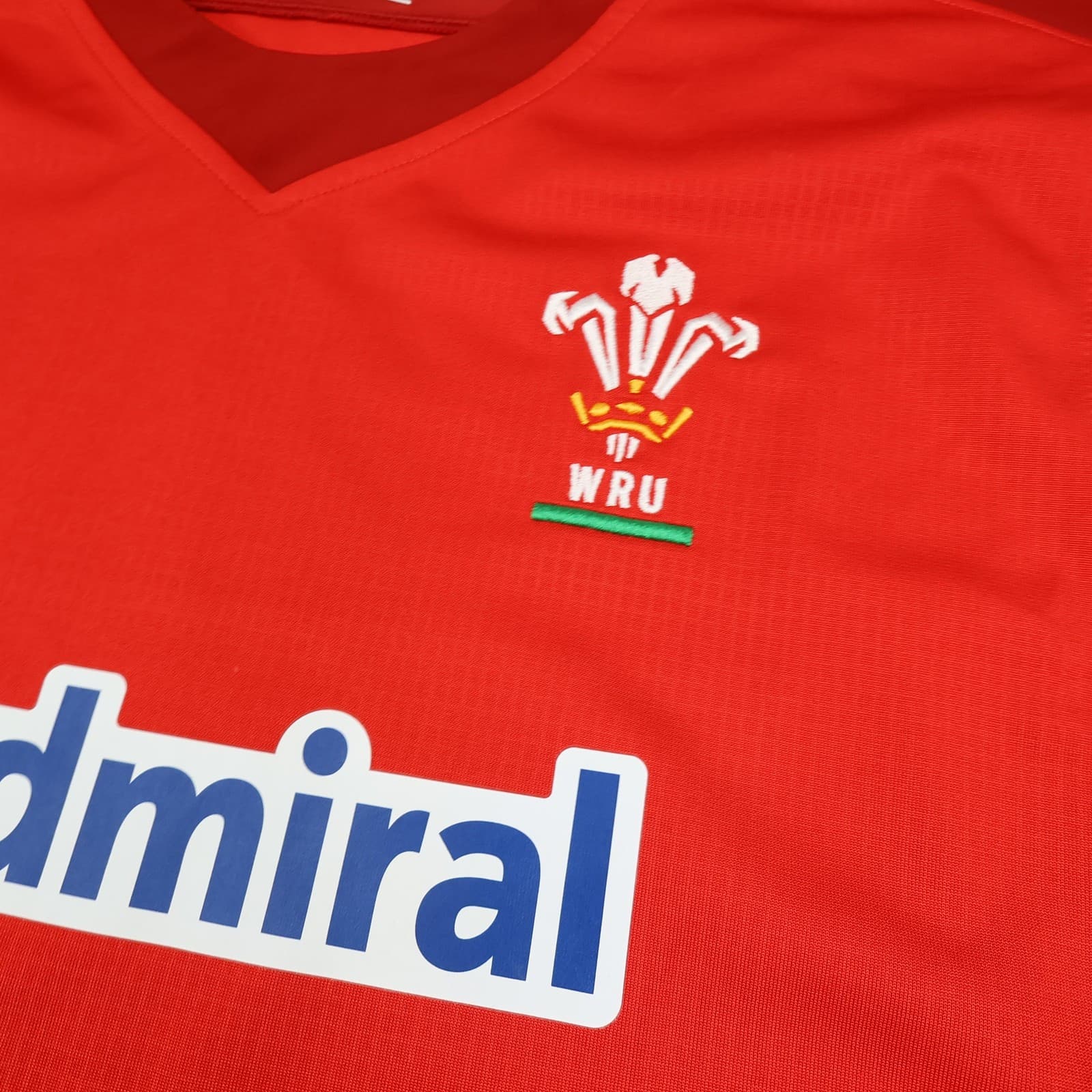 Wales Rugby Shirt Mens XXL Red Rugby Union Under Armour Admiral Jersey photo 5