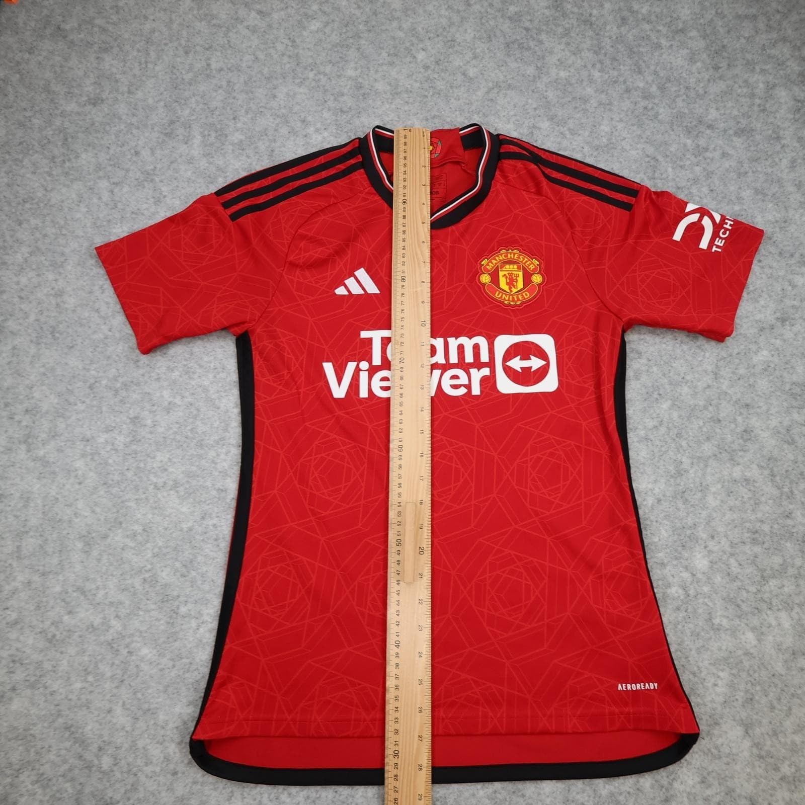 Manchester United Shirt Mens Small Red Home 2023 2024 Football Adidas TeamViewer photo 11