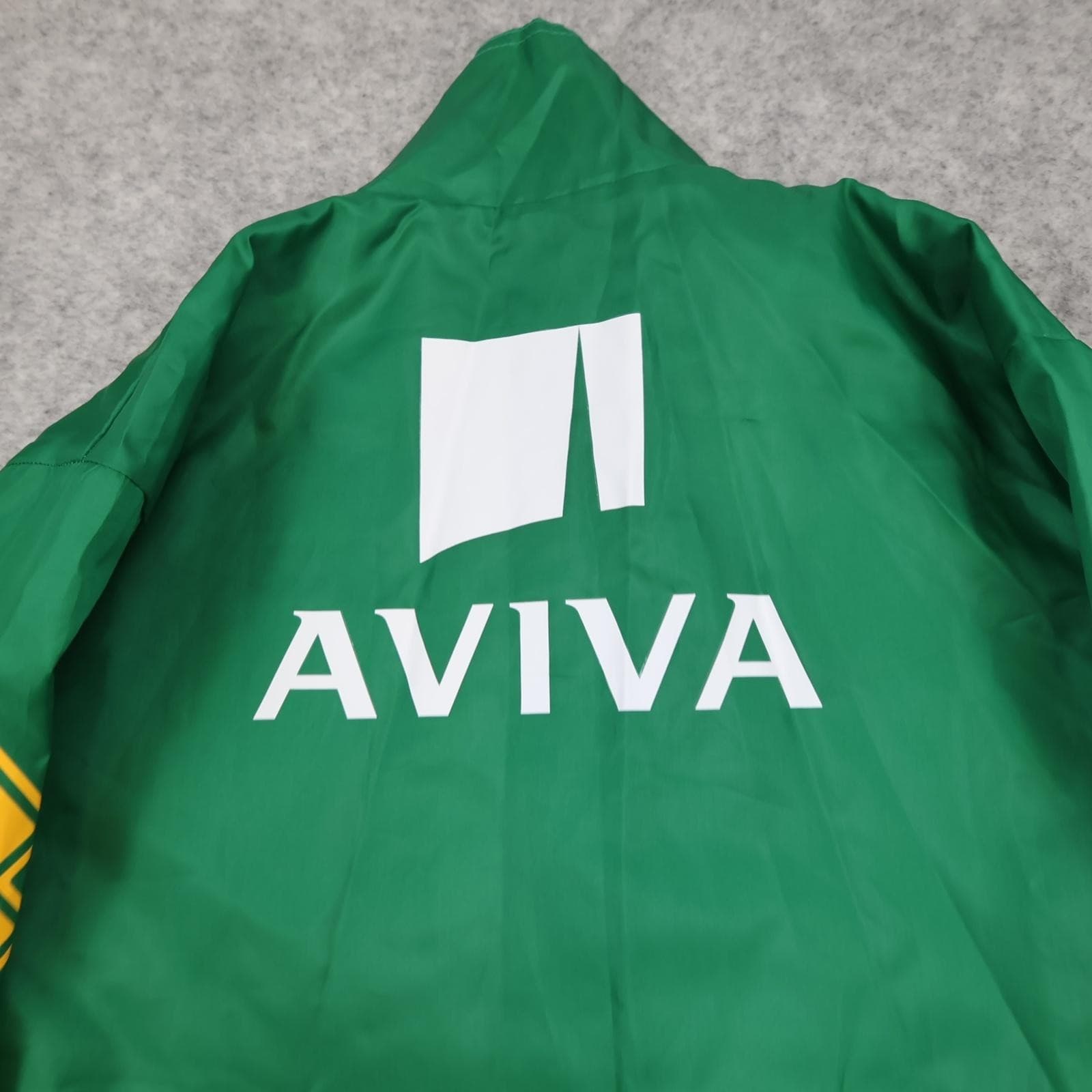 Norwich City Jacket Mens Small Green Yellow EFL Football Errea Aviva Training photo 10
