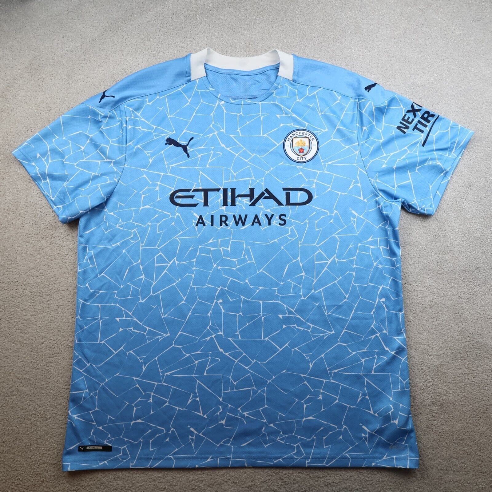 Manchester City Shirt 2XL Blue Home Kit 2020 2021 Puma Jersey Kevin De Bruyne 17 photo 2