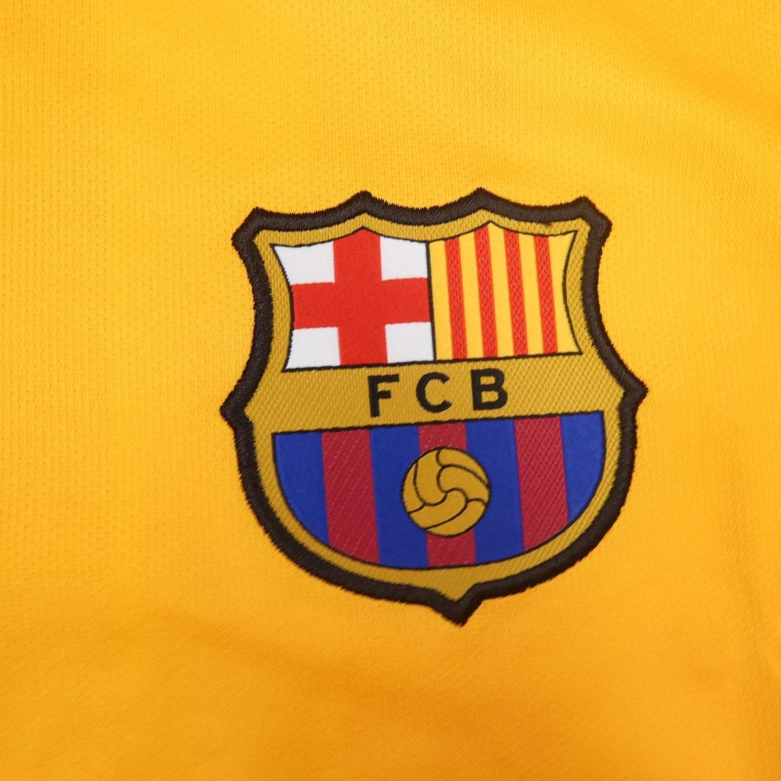 Barcelona Shirt Mens Extra Large Yellow Away 2015 2016 Nike Soccer Jersey photo 4