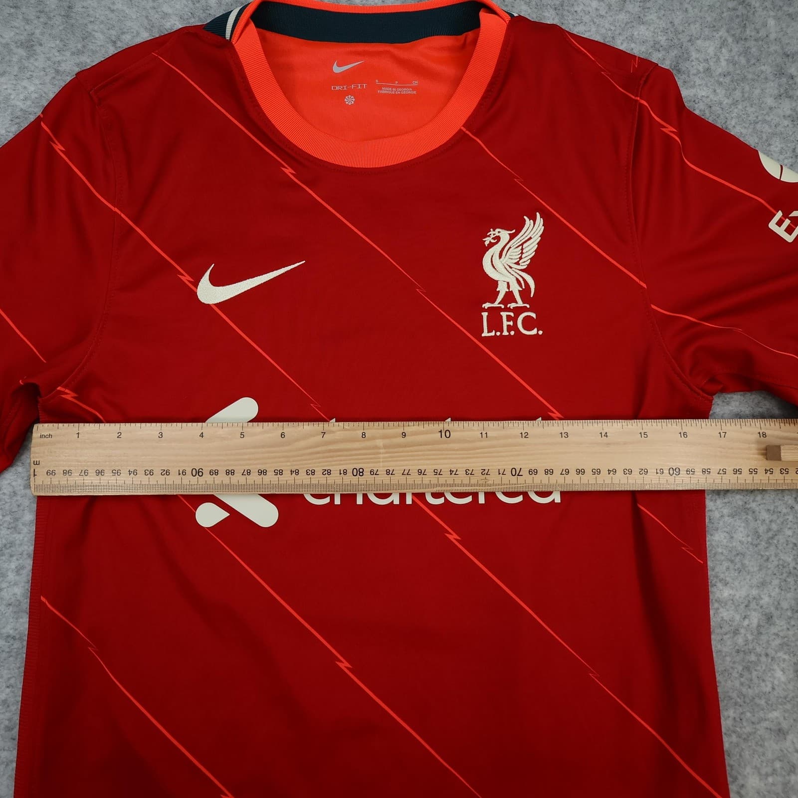 Liverpool Shirt Mens Small Red Home 2021 2022 Football Nike Virgil 4 Jersey photo 11