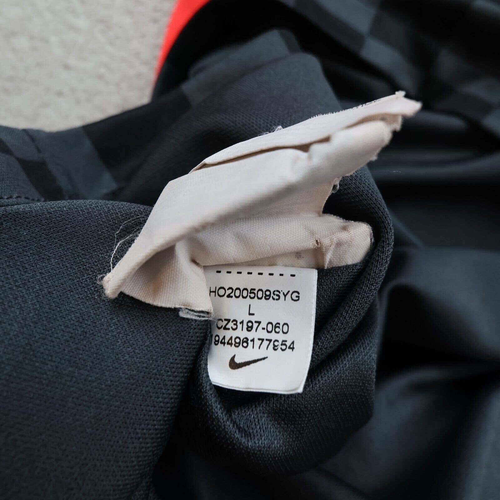 Liverpool Shirt Large Black Away Kit 2020 2021 Nike Soccer Jersey Mo Salah 11 photo 13