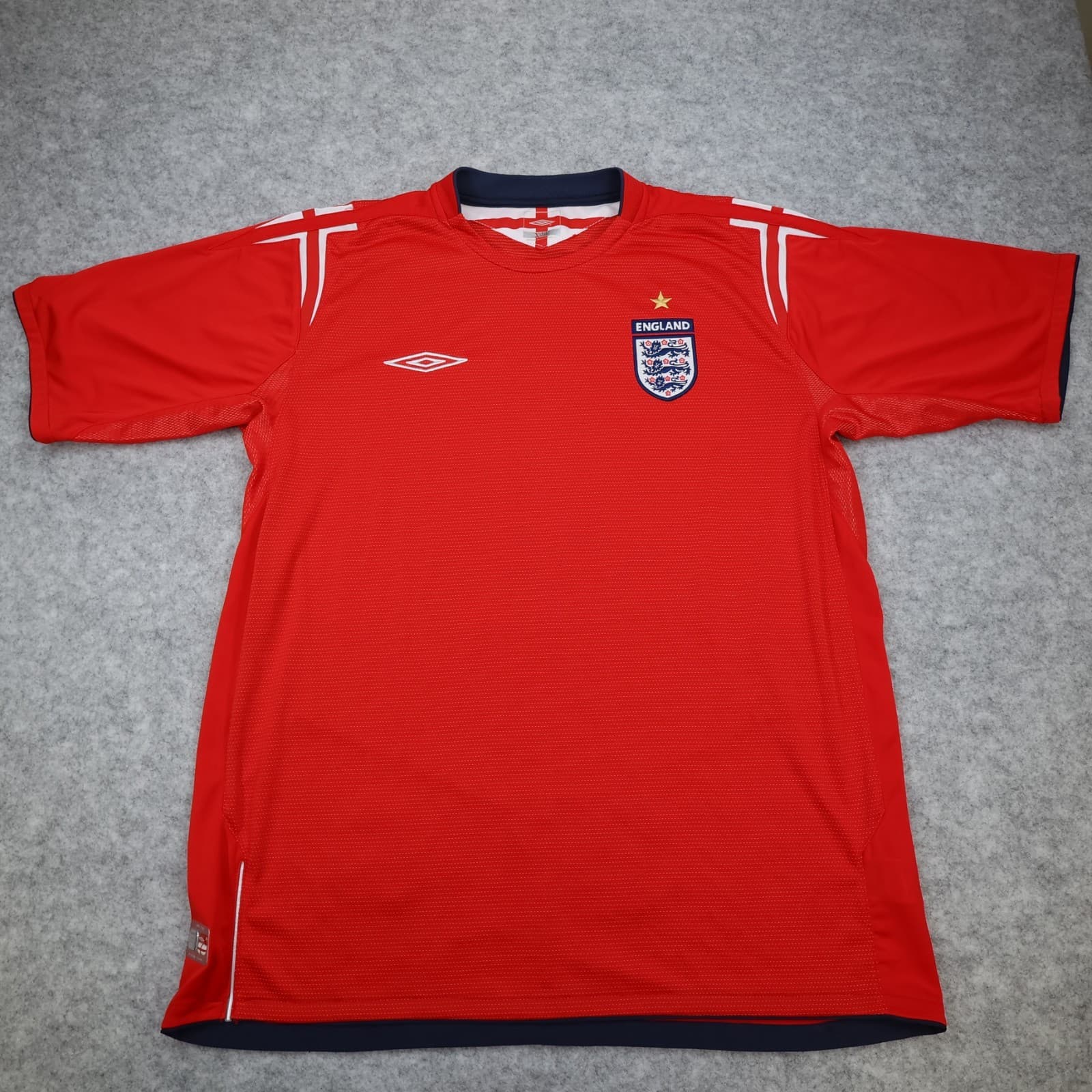 Vintage England Football Shirt Extra Large Red Away Kit 2004 2006 Jersey 798