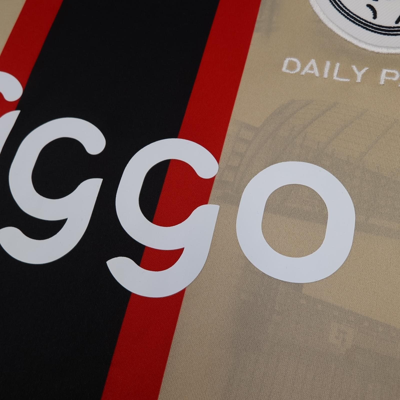 Ajax Shirt Mens Small Beige Daily Paper 2022 2023 Football Adidas Ziggo Jersey photo 5