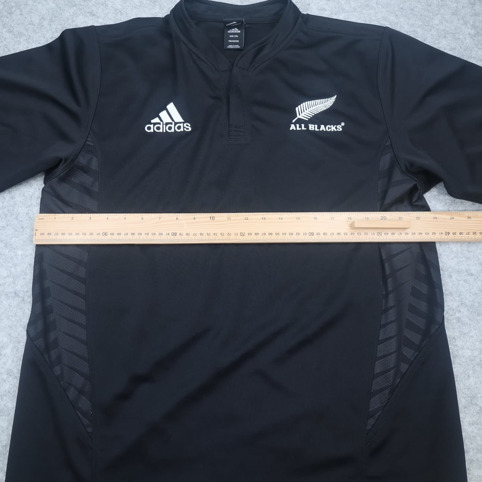 Vintage New Zealand Rugby Shirt 2XL Black Home Kit 2006 2007 Adidas Jersey photo 10