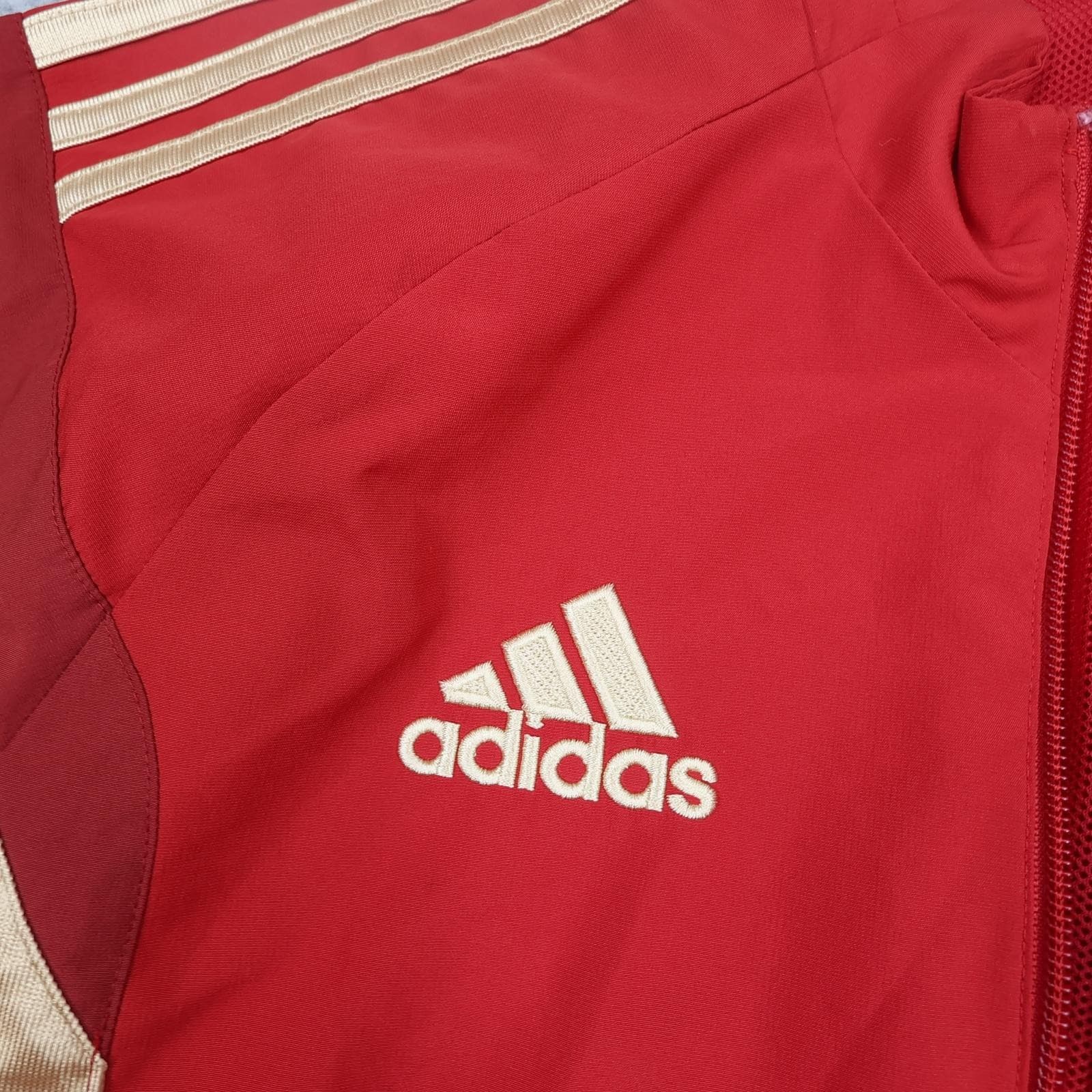 Spain Jacket Mens Medium Red 2013 2014 Football Adidas Track Top Training photo 4