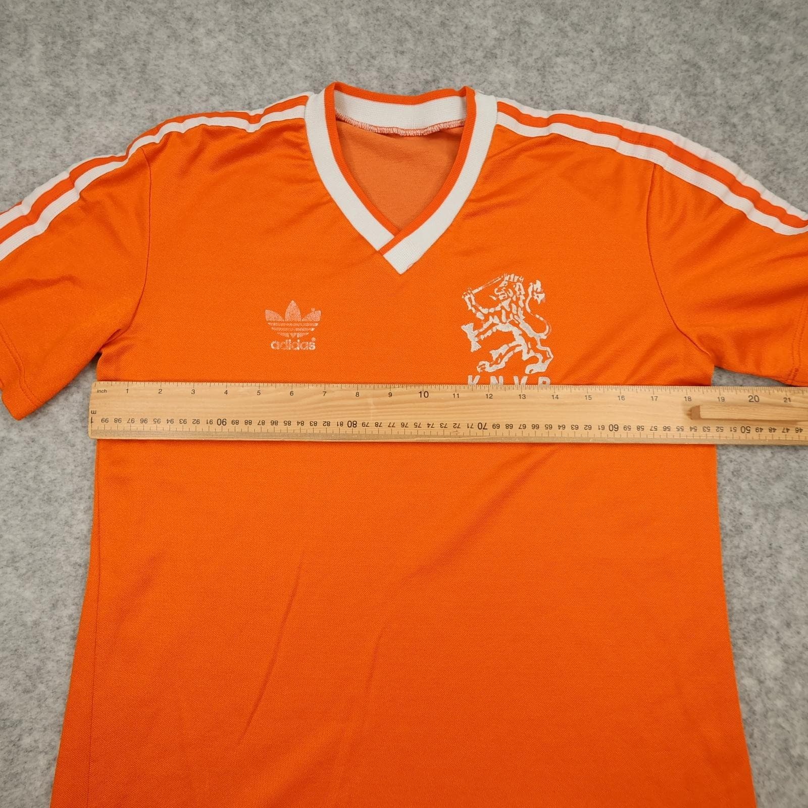 Vintage Netherlands Shirt Mens Small Home Orange Jersey Adidas 1985 1988 KNVB photo 5
