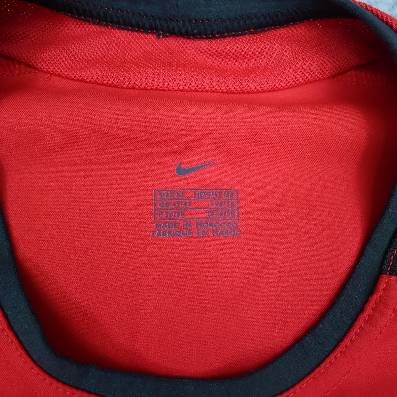 Vintage Manchester United Shirt Mens XL Red Home 2002 2004 EPL Nike Vodafone photo 6