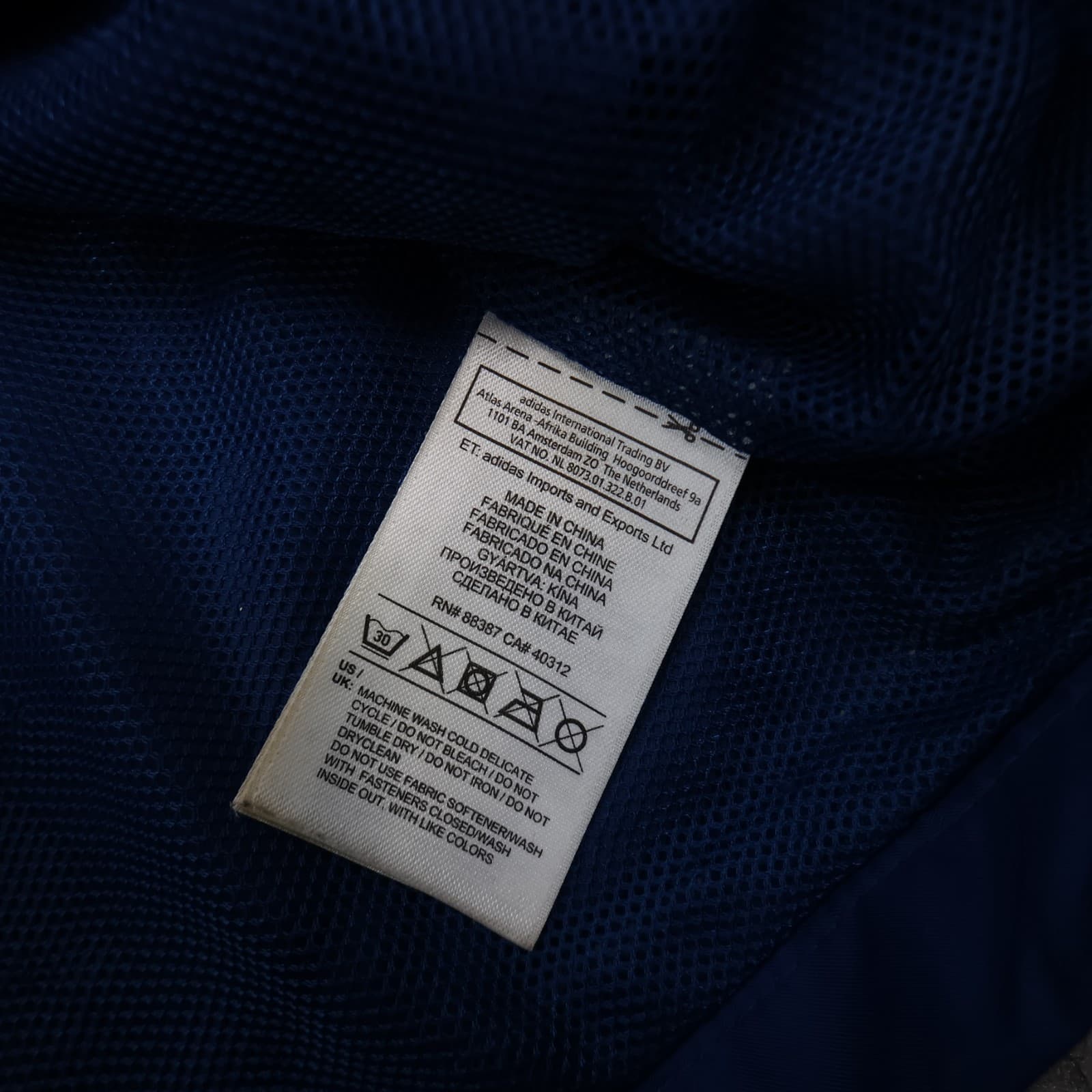 Chelsea Football Jacket Medium Blue Training Windreaker Adidas 2012 13 Full Zip photo 6