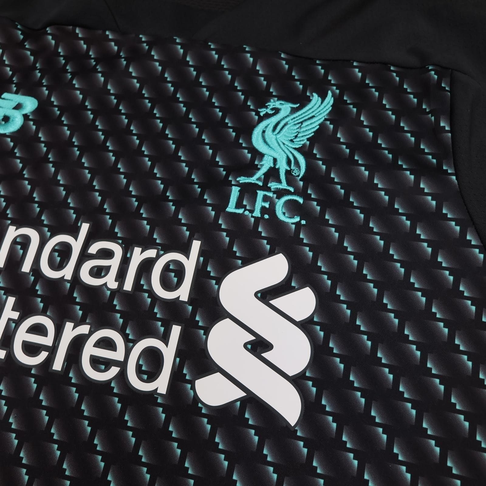 Liverpool Shirt Mens Medium Black 3rd Kit 2019 2020 Football New Balance Jersey photo 5