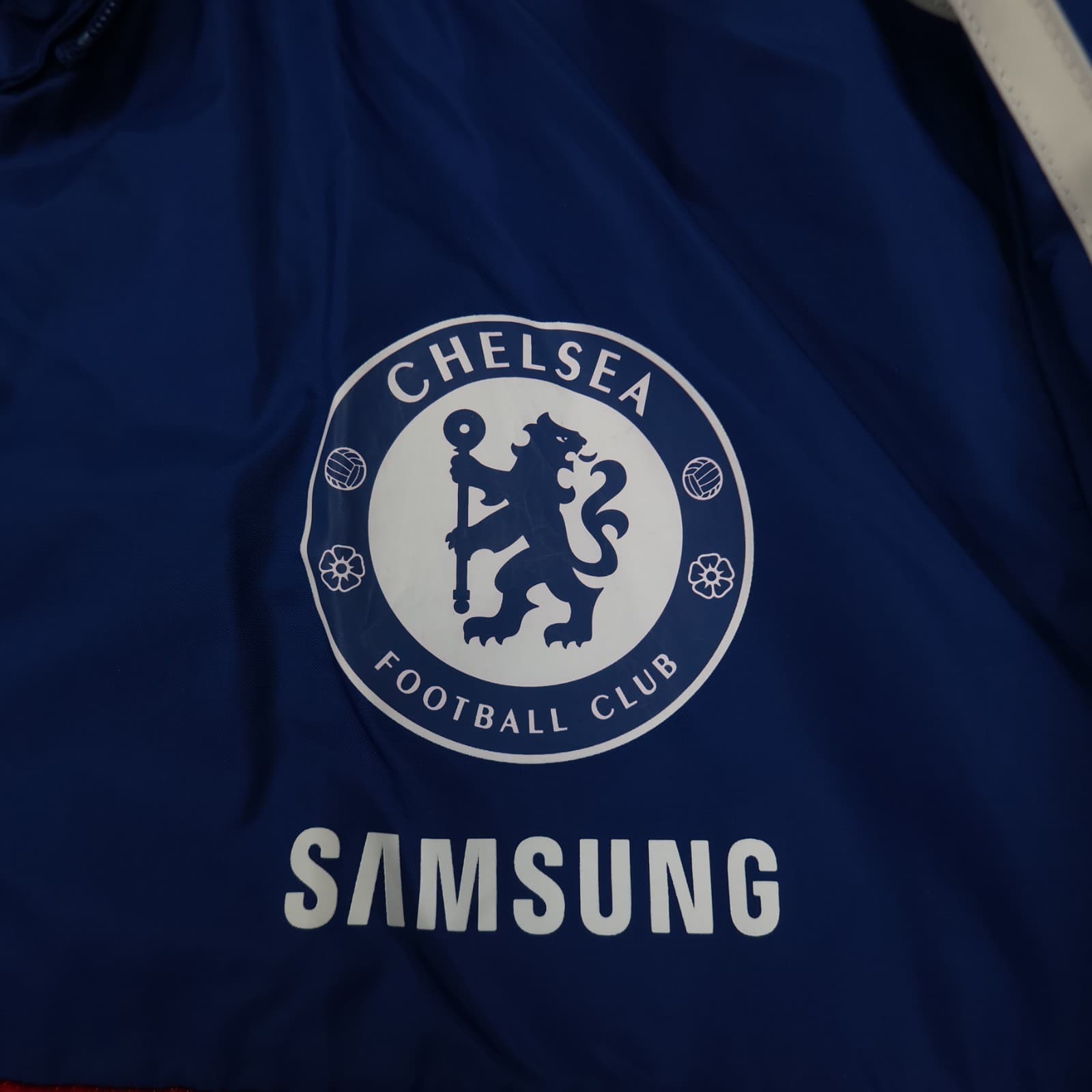 Chelsea Football Jacket Medium Blue Training Windreaker Adidas 2012 13 Full Zip photo 3
