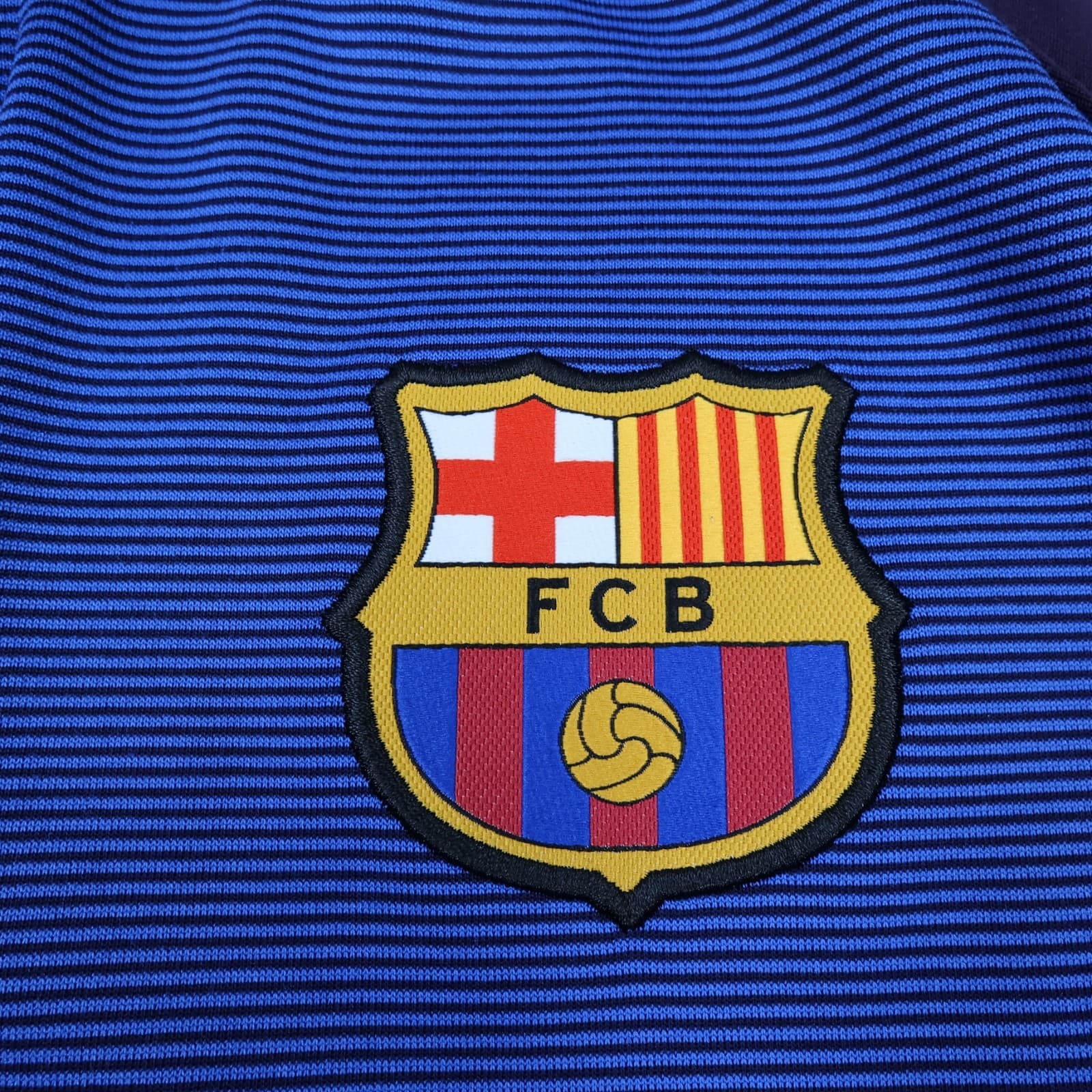 Barcelona Tracksuit Large Training Jacket Nike Track Mens Blue 2016 2017 Zipped photo 4
