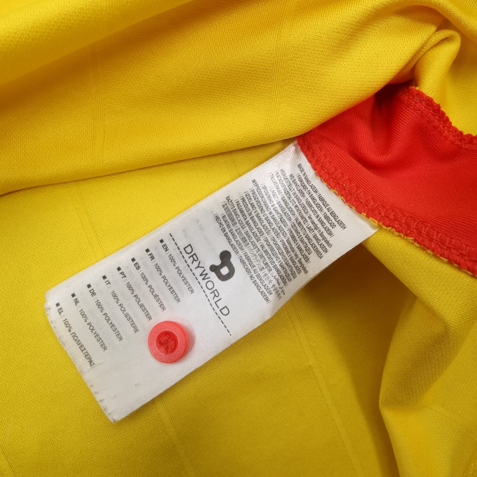 Watford Shirt Large Yellow Home Kit 2016 2017 DryWorld Football Jersey photo 10