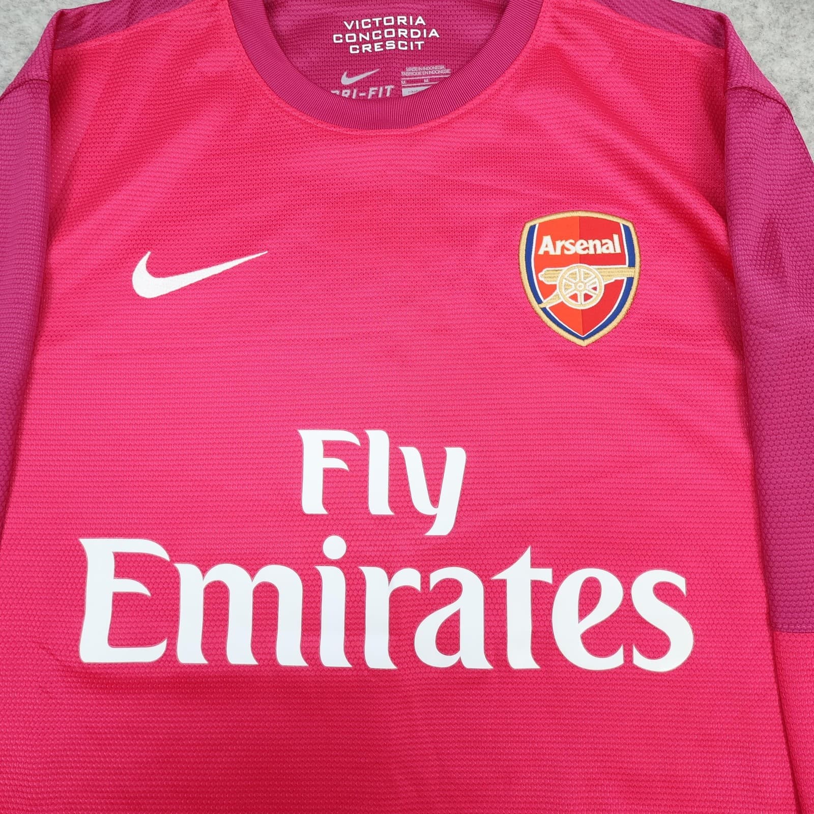 Arsenal Shirt Mens Medium Pink Goalkeeper Long Sleeve 2012 2013 Nike Jersey photo 3