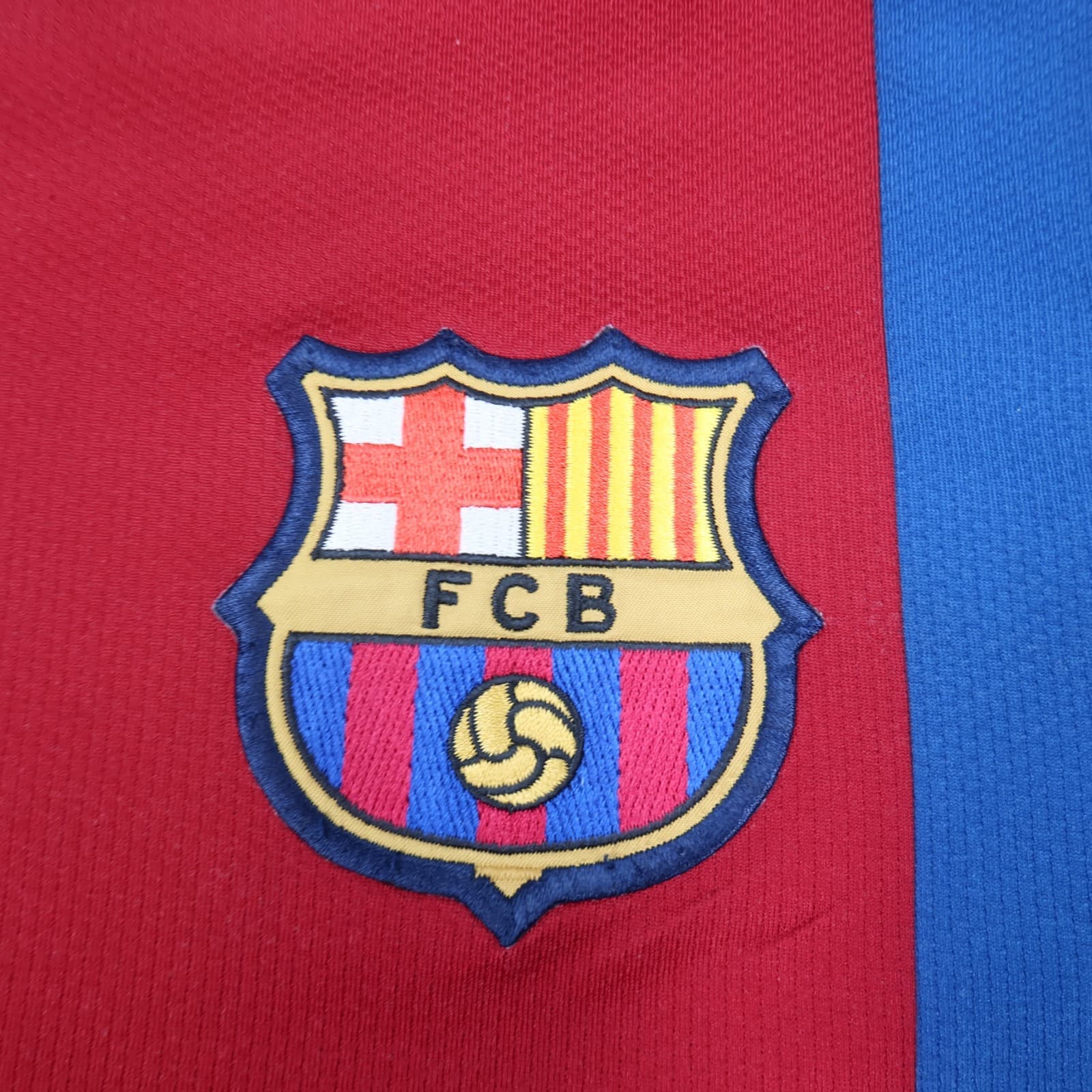 Vintage Barcelona Shirt Medium Red Home Kit 2006 2007 Nike Jersey Football photo 3