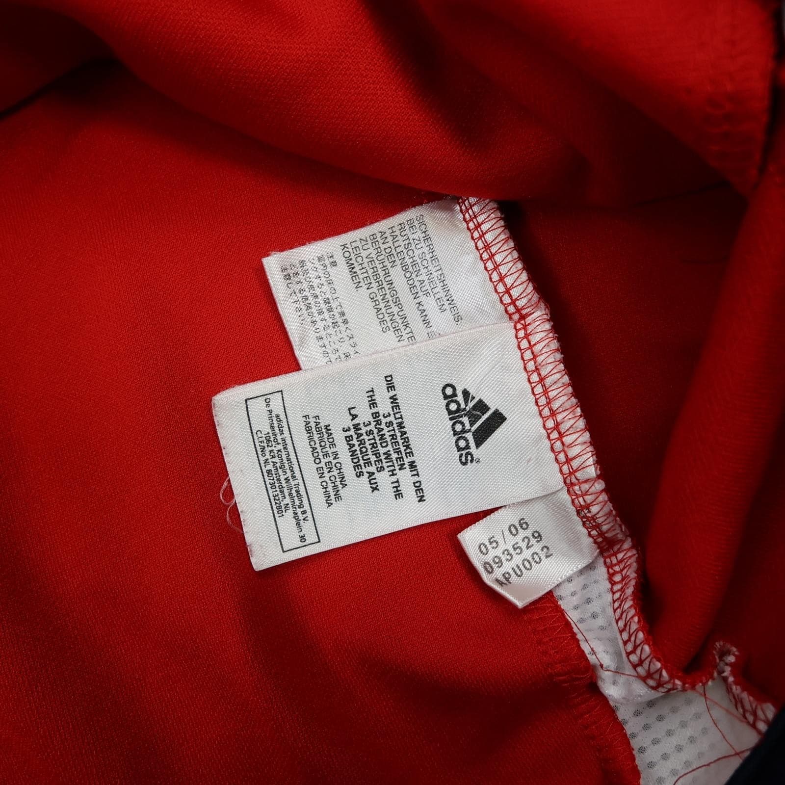 Bayern Munich Jacket Mens Extra Large Red 2005 2006 Football Adidas Track Top photo 6