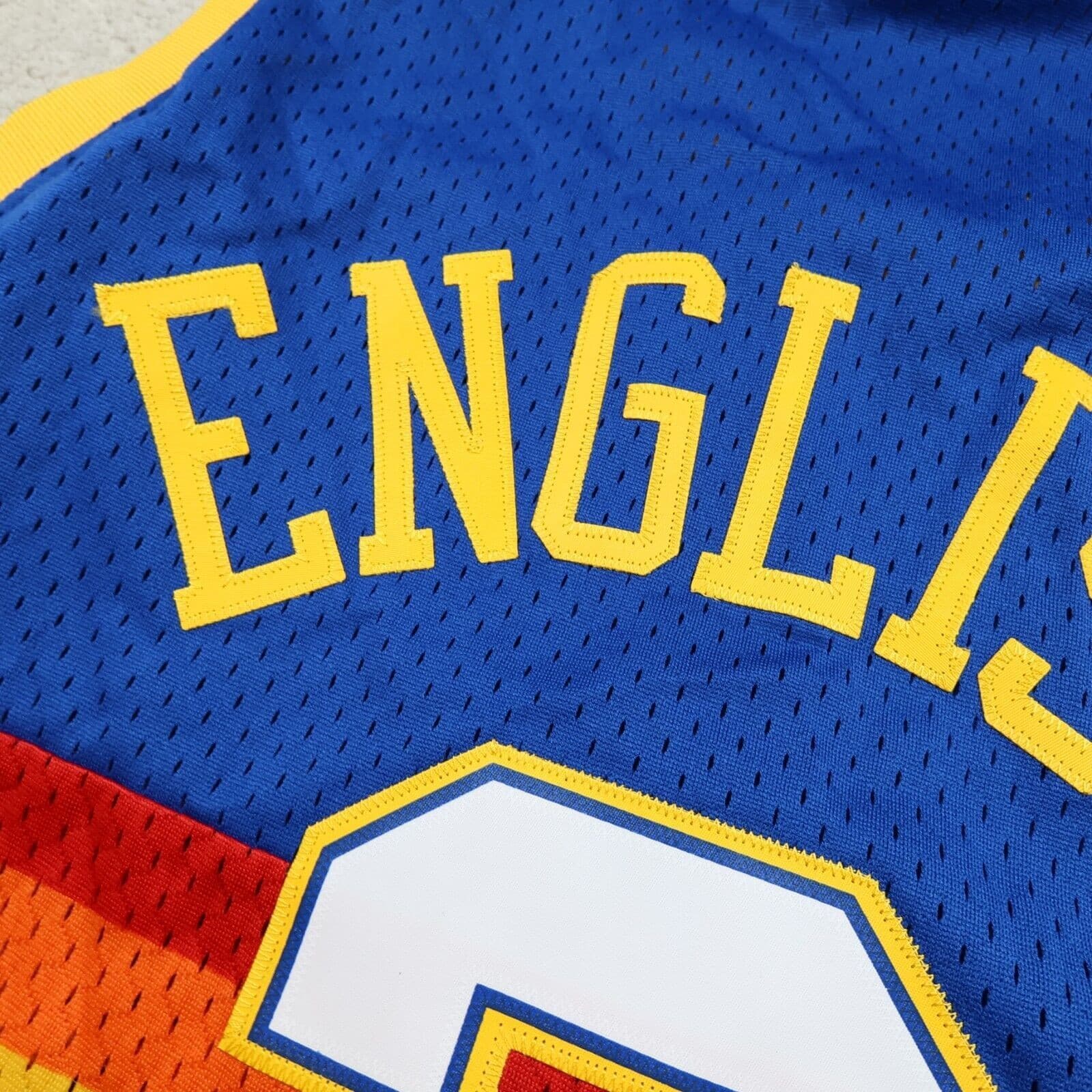 Denver Nuggets Jersey 2XL Reebok NBA Alex English Hardwood Classics 1987 1988 photo 11