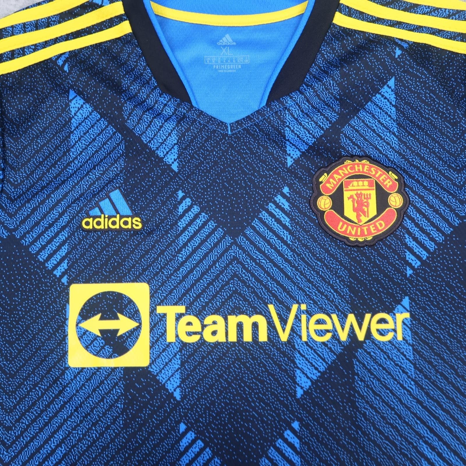 Manchester United Shirt Mens XL Blue 3rd Kit 2021 2022 Adidas McTominay 39 photo 4