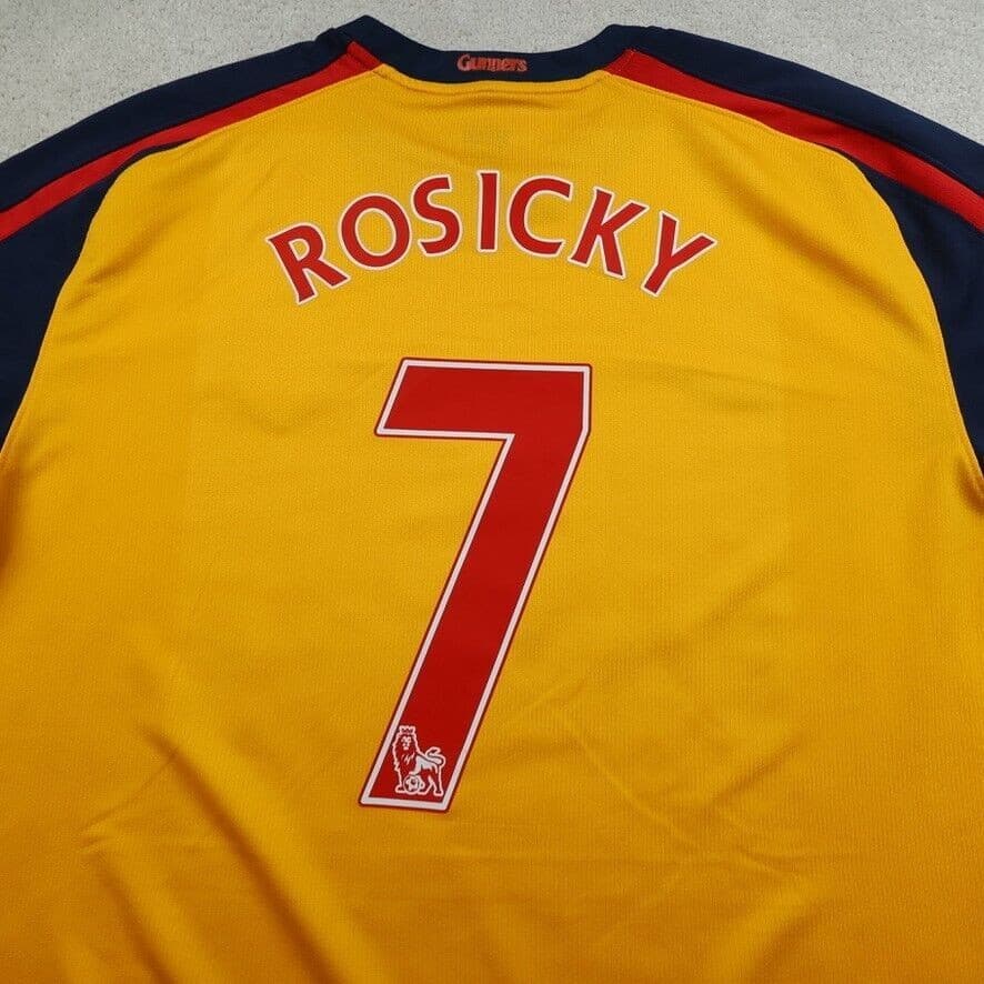 Arsenal Shirt Extra Large Yellow Away Kit 2008 2009 Nike Jersey Tomas Rosicky 7 photo 7