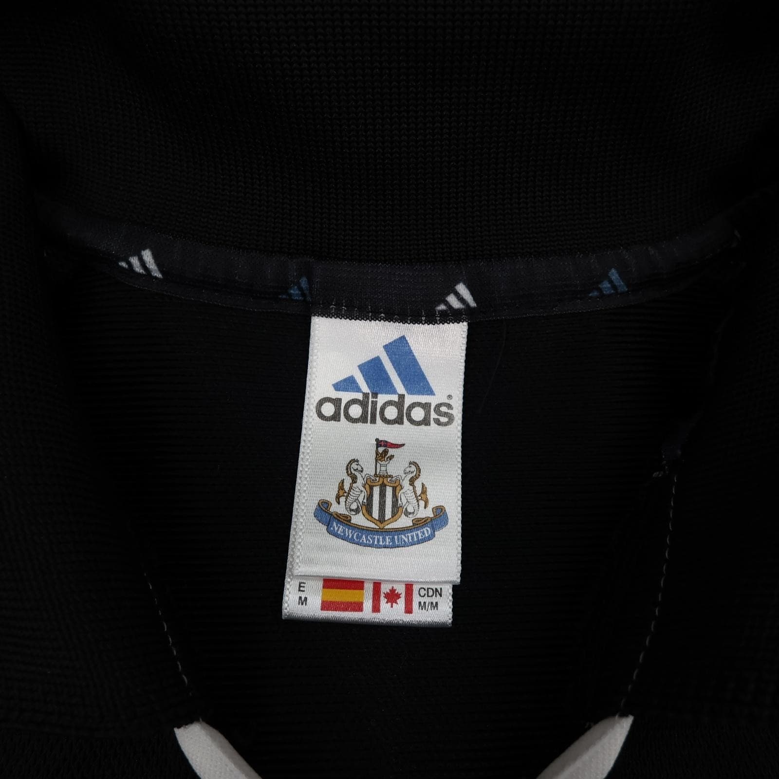 Vintage Newcastle United Shirt Mens Medium Black Away Kit 2000 2001 Adidas NTL photo 7