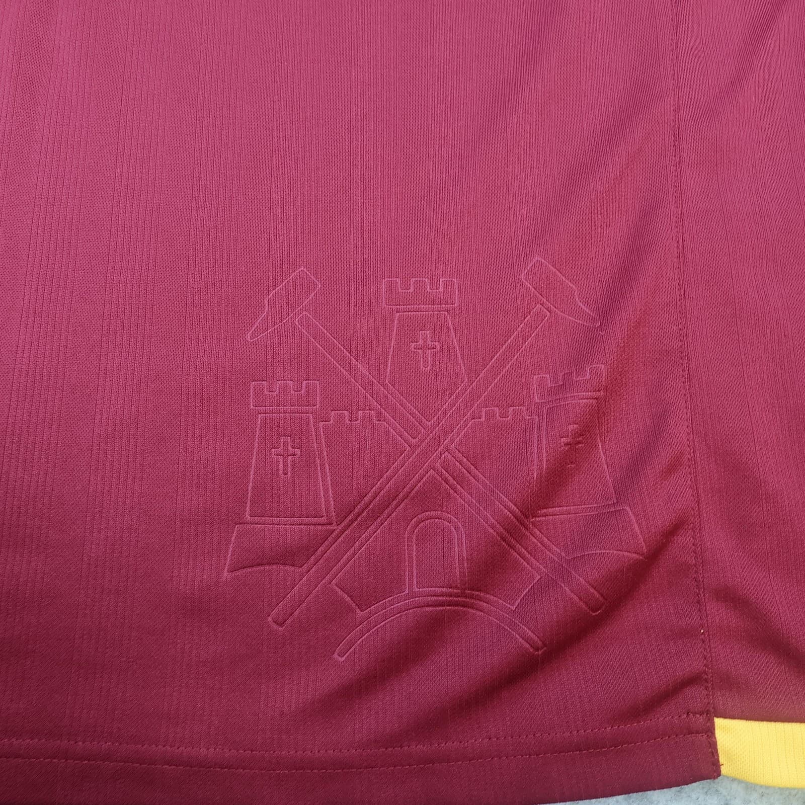 West Ham United Shirt Mens 2XL Red Home Football Macron SBOBET Soccer Jersey photo 13