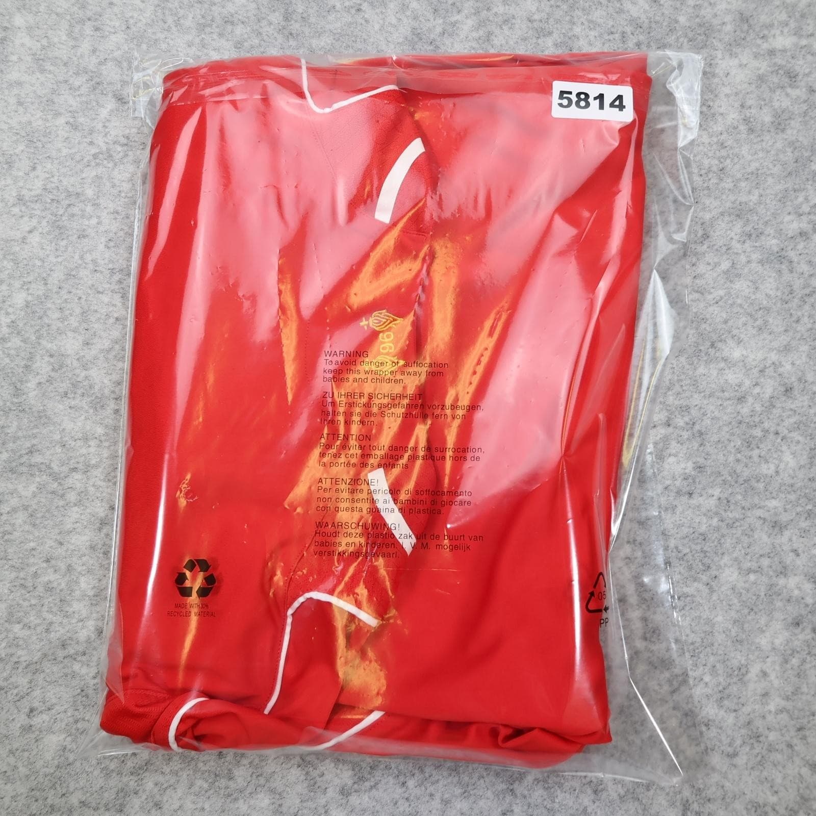 Liverpool Shirt Mens Medium Red Home 2014 2015 Football Warrior Soccer Jersey photo 16