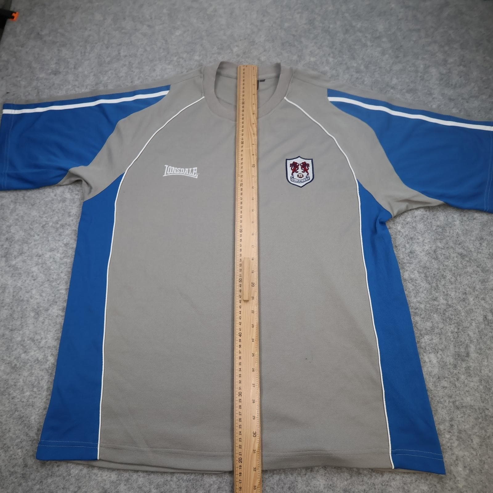 Millwall Training Shirt Mens 2XL Grey EFL Football Lonsdale Soccer Jersey photo 9