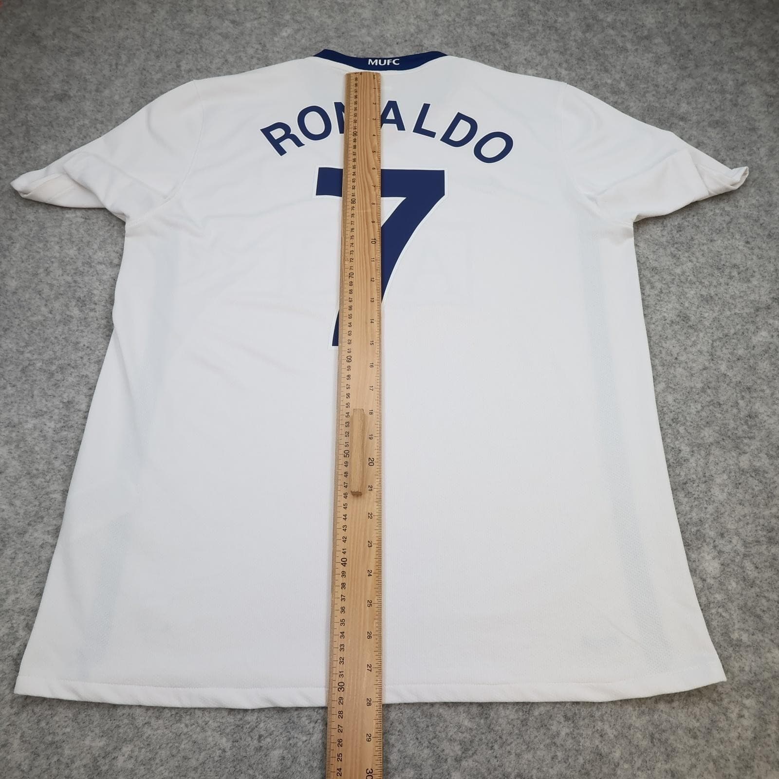 Manchester United Shirt Mens Large White Away 2008 2009 Nike AIG Ronaldo 7 photo 14
