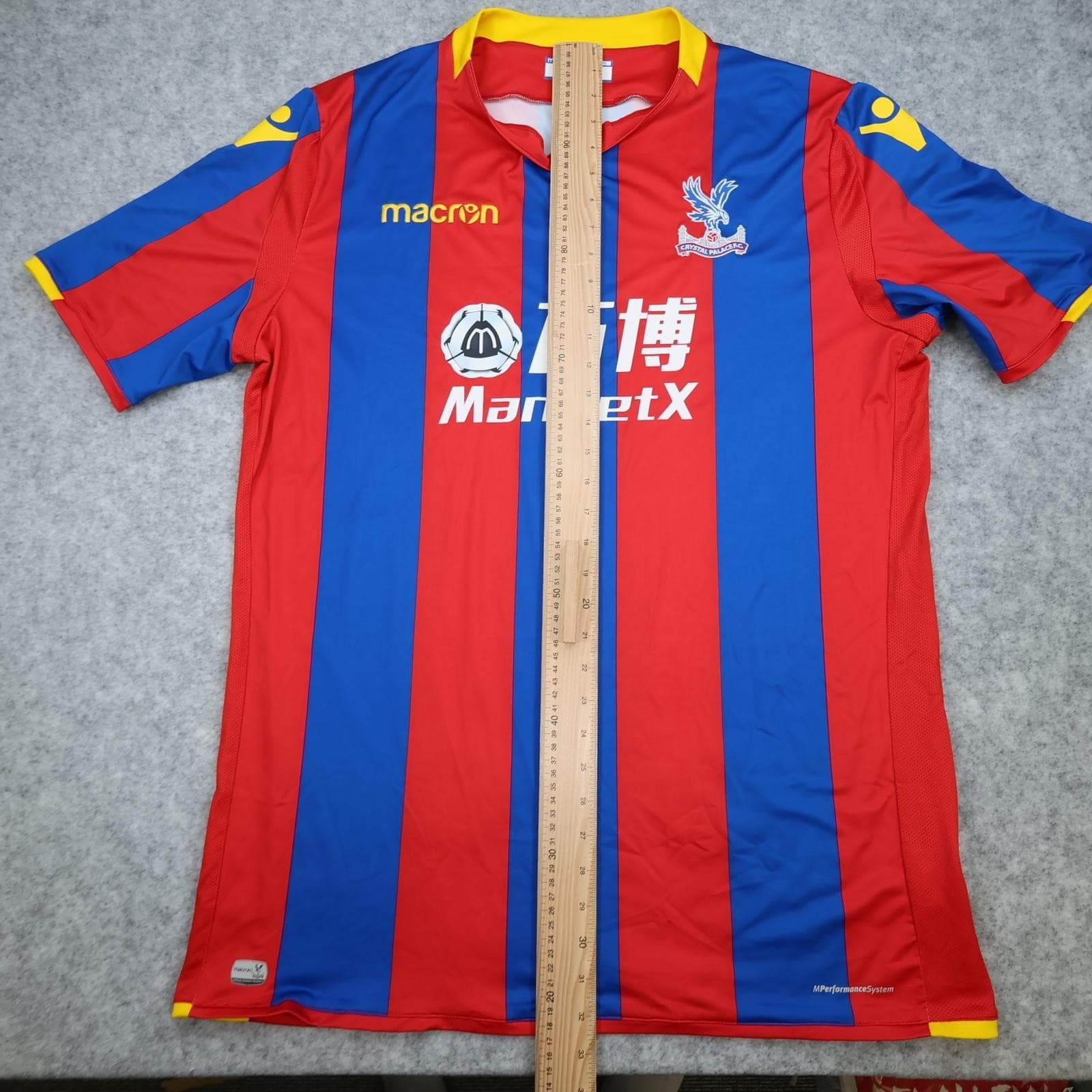 Crystal Palace Shirt Mens 4XL Home Multi EPL Football Macron 2017 2018 Jersey photo 11