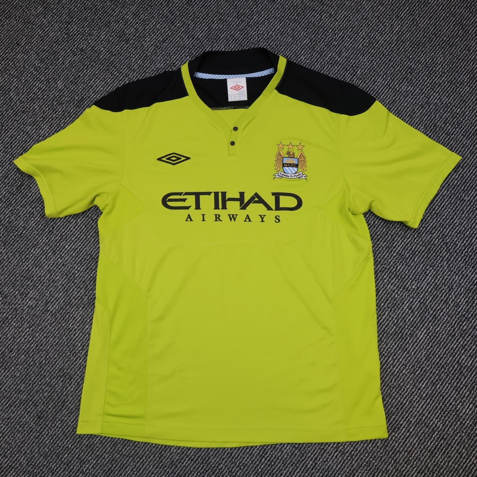 Manchester City Shirt Extra Large 2011 2012 Umbro Football Training Player Issue
